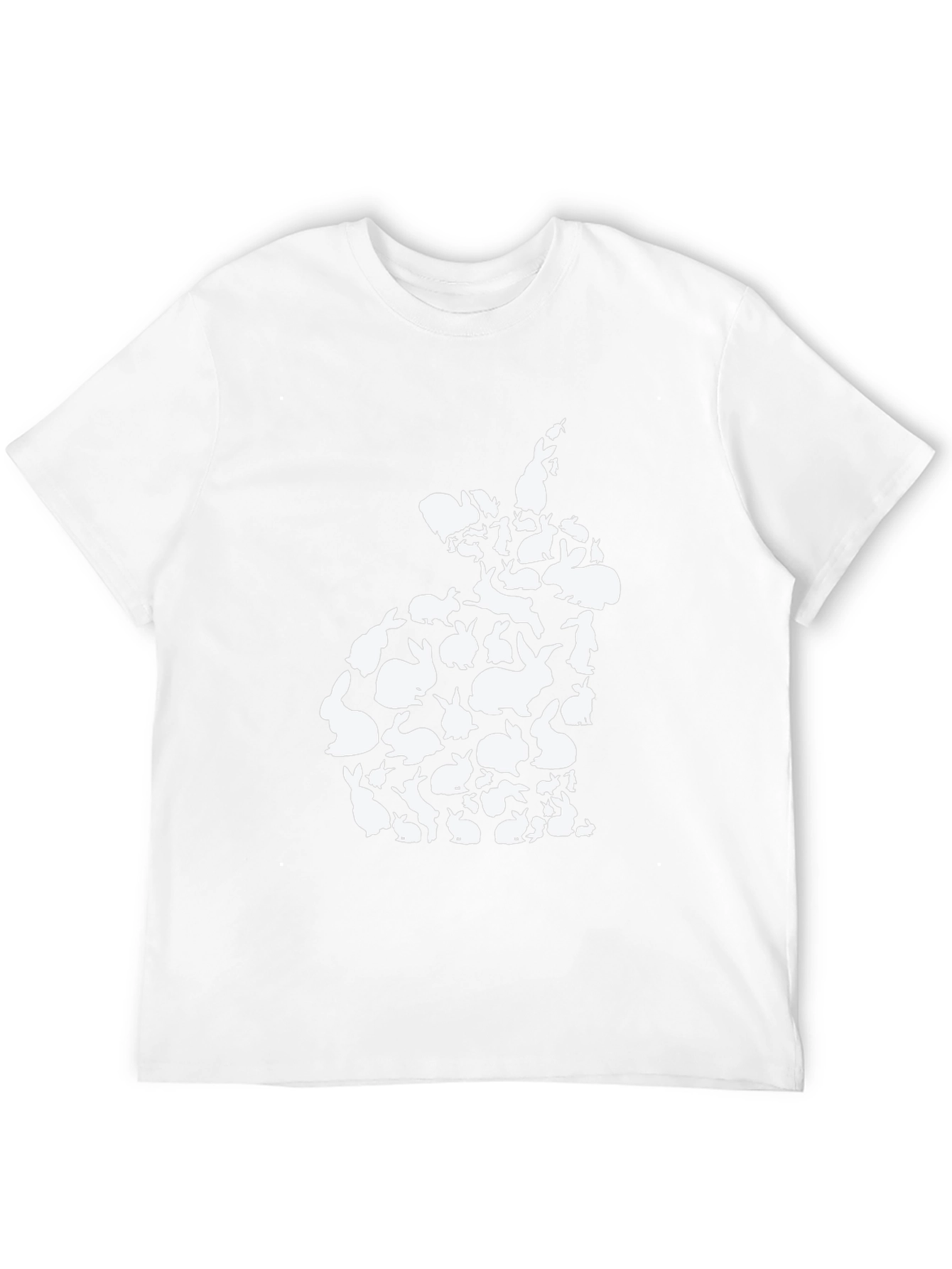 Bunny Rabbit Silhouette T-Shirt - Easter Cute Tee