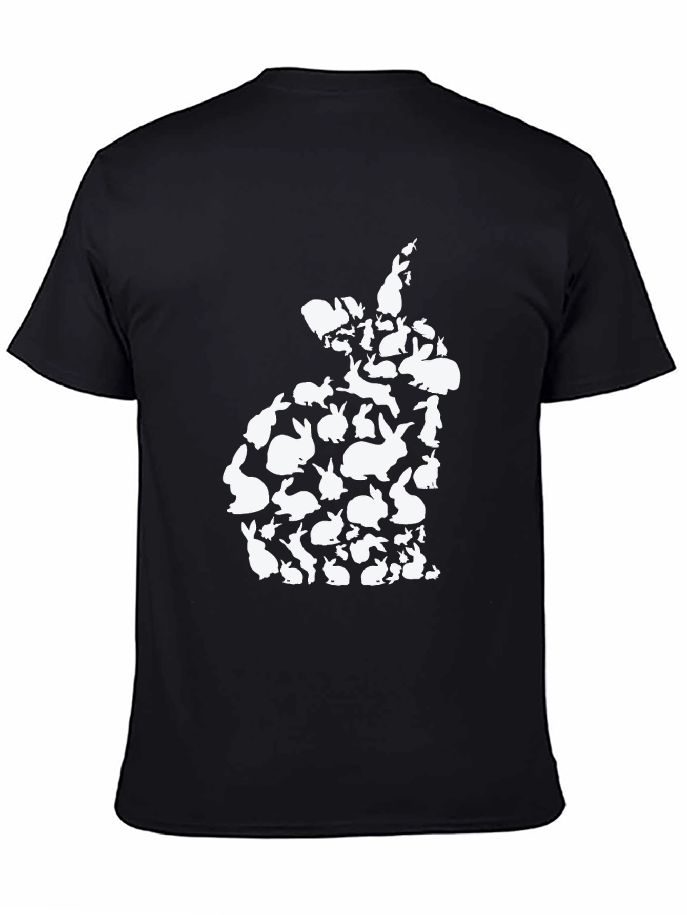 Bunny Rabbit Silhouette T-Shirt - Easter Cute Tee