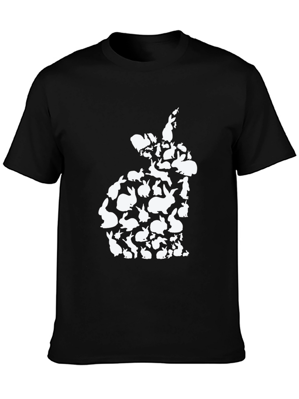 Bunny Rabbit Silhouette T-Shirt - Easter Cute Tee