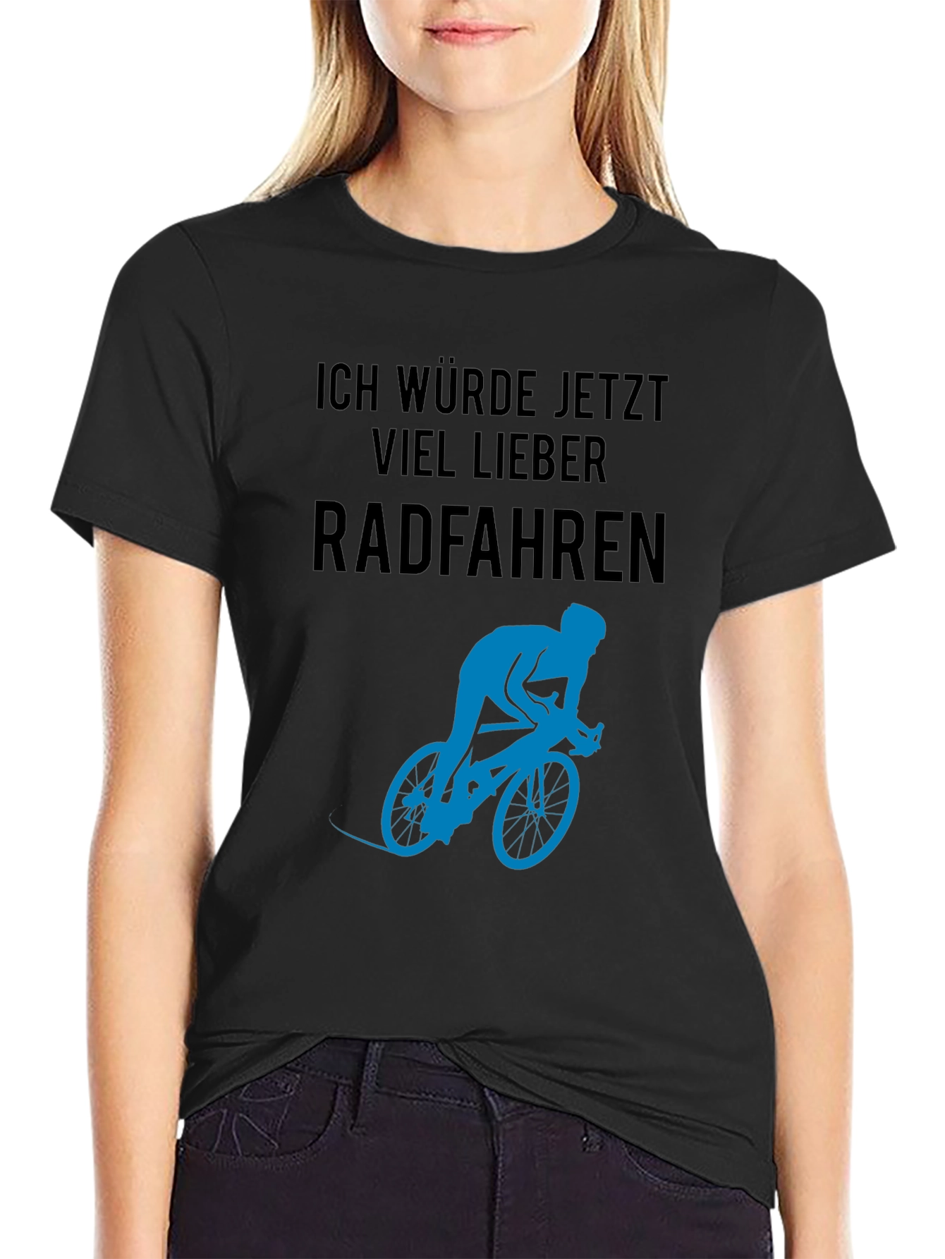Ich Würde Jetzt Viel Lieber Radfahren T-Shirt
