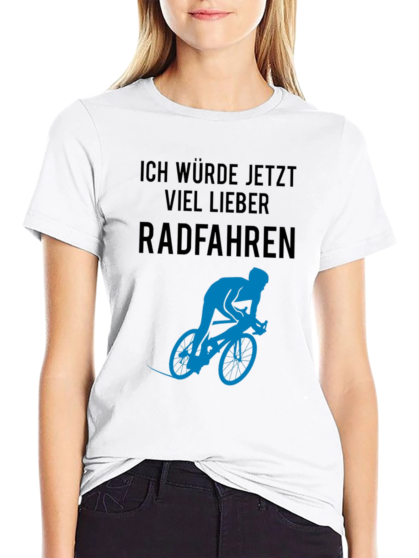 Ich Würde Jetzt Viel Lieber Radfahren T-Shirt