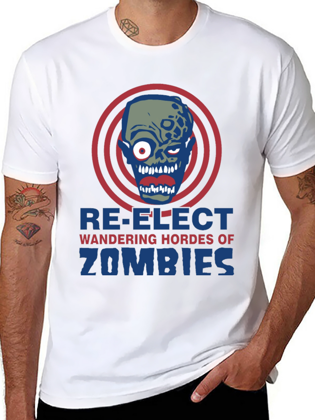 Re-Elect Wandering Hordes of Zombies T-Shirt