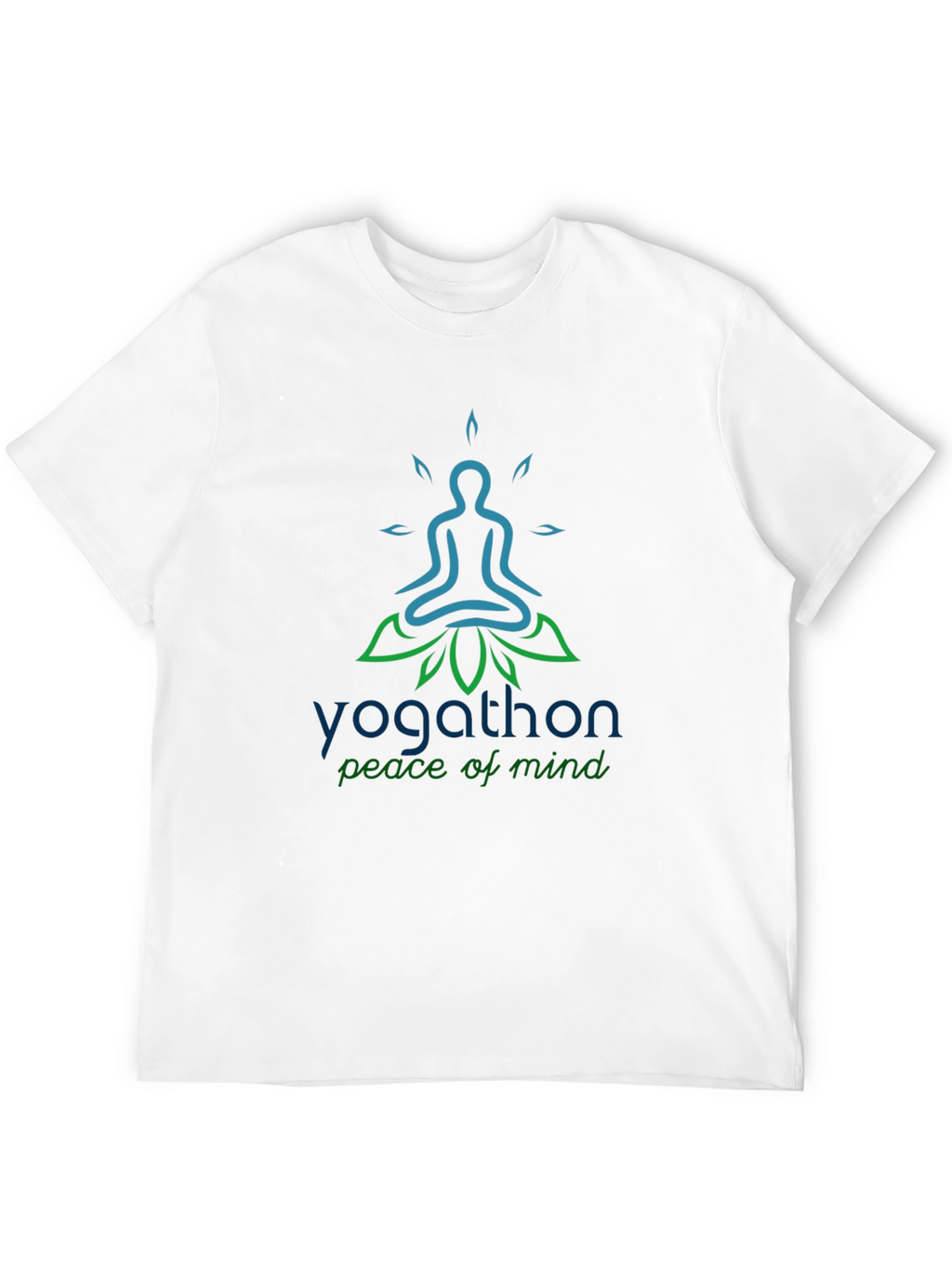 Yoga Peace T-Shirt - Yogathon Design - Black