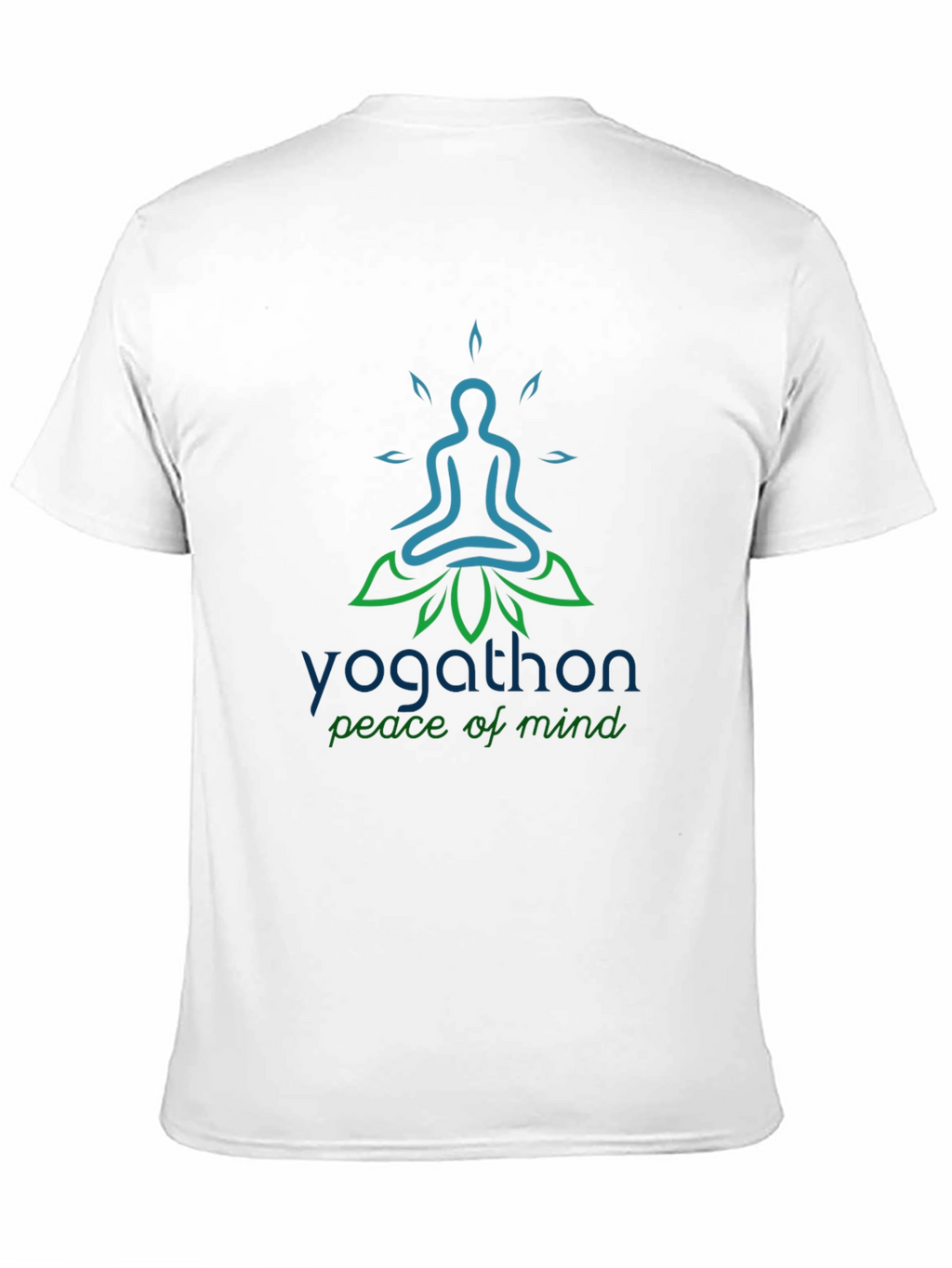 Yoga Peace T-Shirt - Yogathon Design - Black