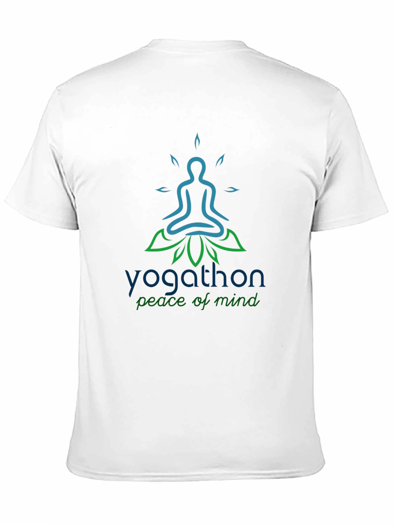 Yoga Peace T-Shirt - Yogathon Design - Black