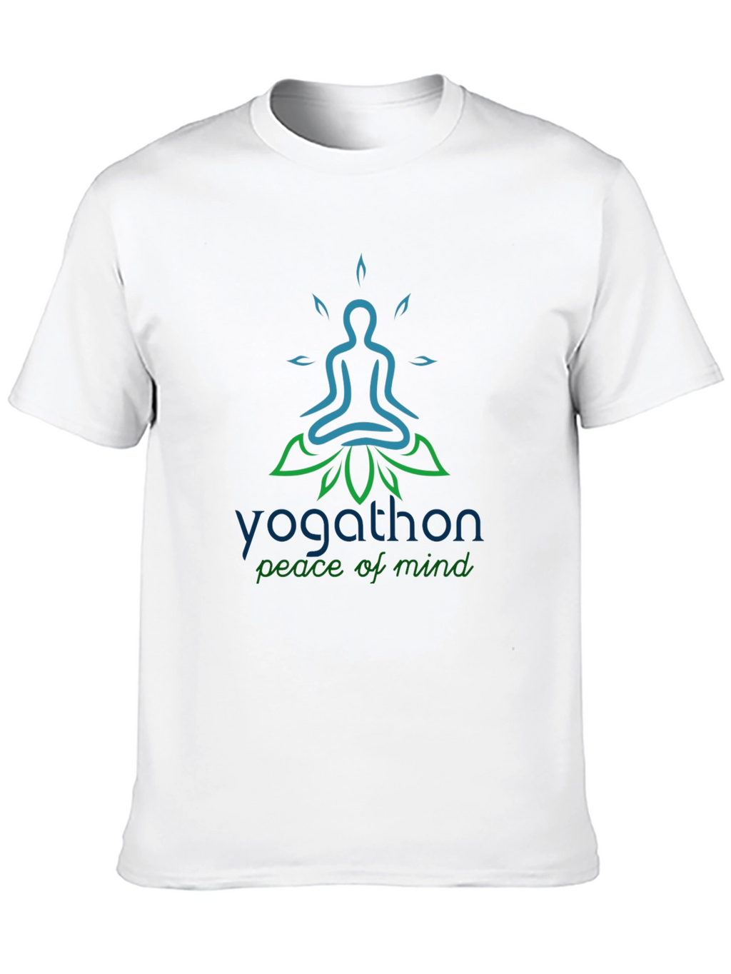 Yoga Peace T-Shirt - Yogathon Design - Black