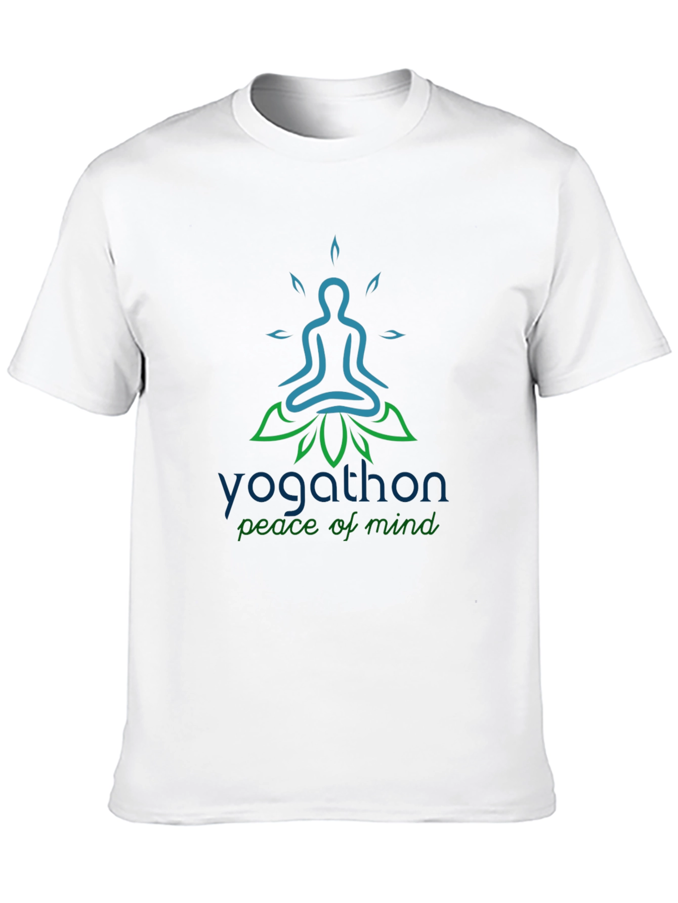 Yoga Peace T-Shirt - Yogathon Design - Black