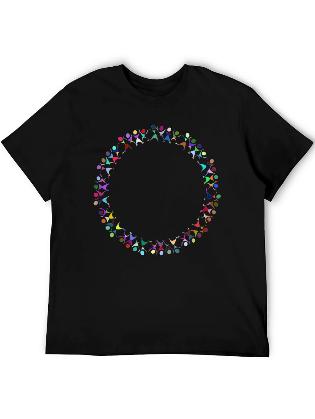 Diversity Circle Graphic Black T-Shirt
