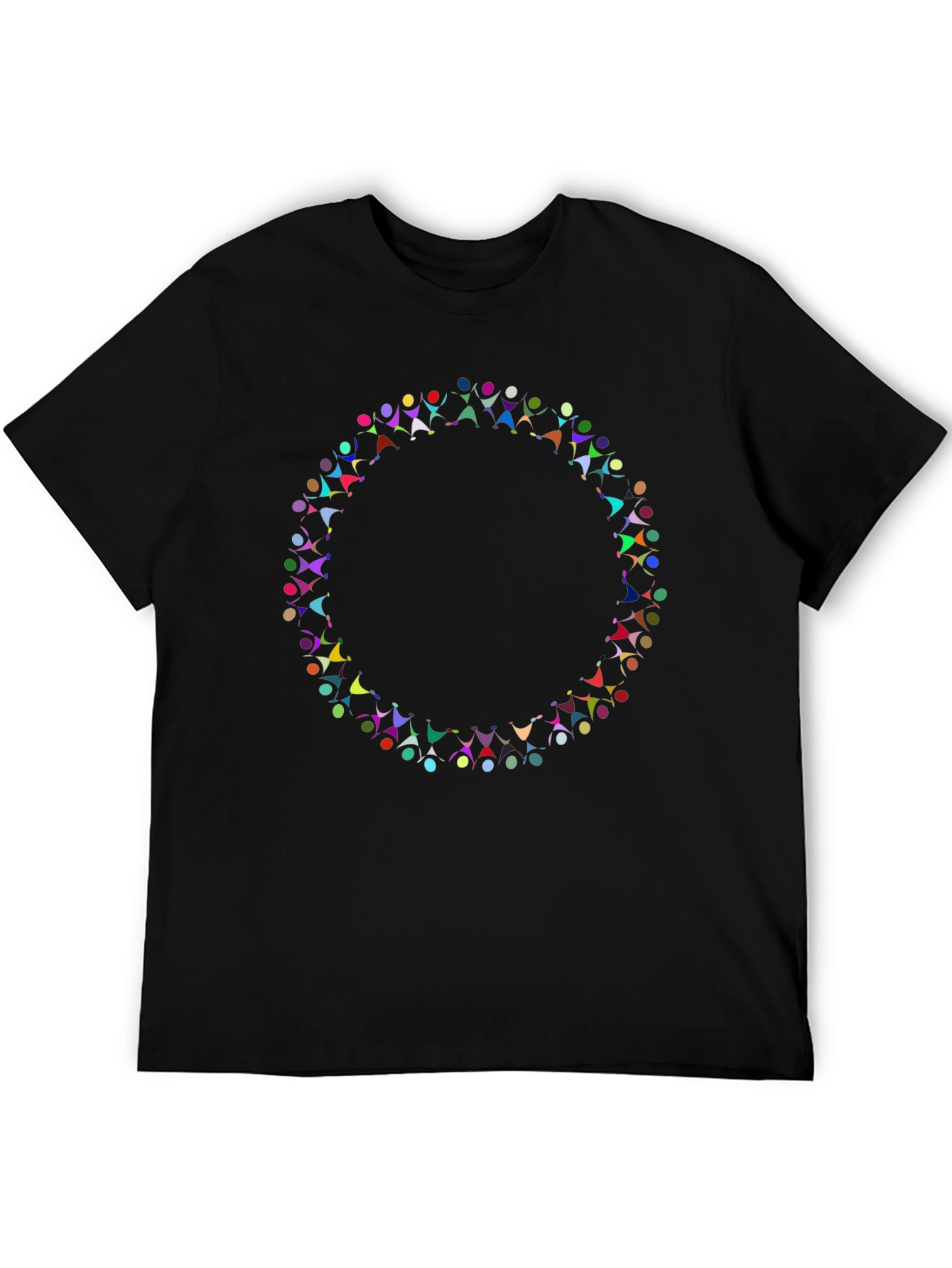 Diversity Circle Graphic Black T-Shirt
