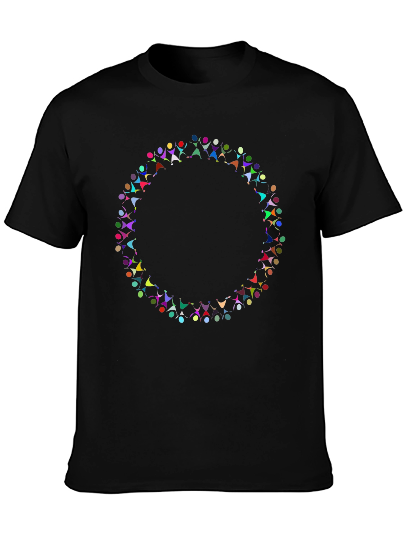 Diversity Circle Graphic Black T-Shirt