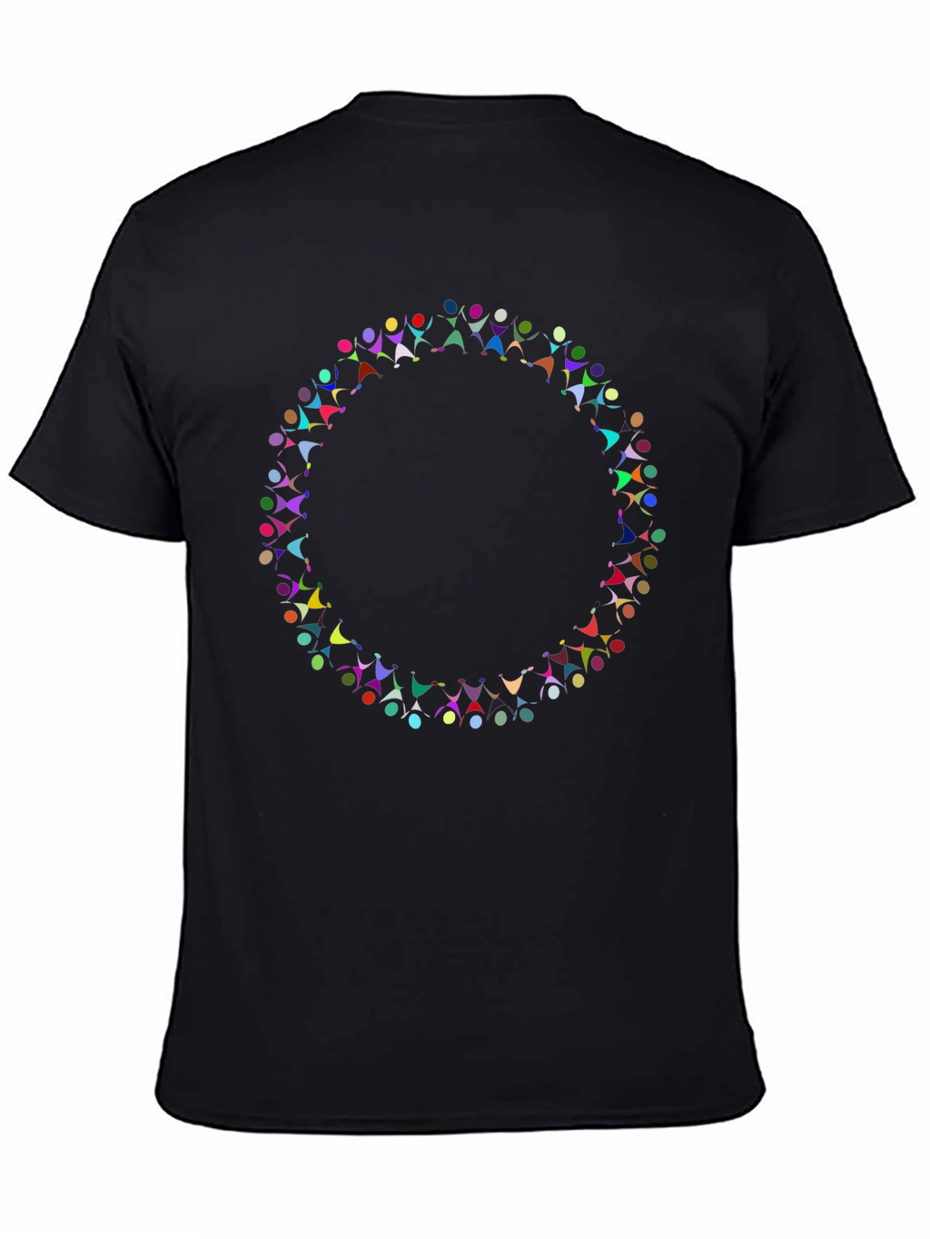 Diversity Circle Graphic Black T-Shirt