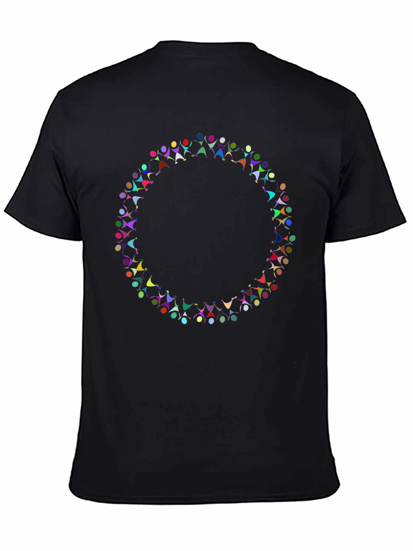 Diversity Circle Graphic Black T-Shirt
