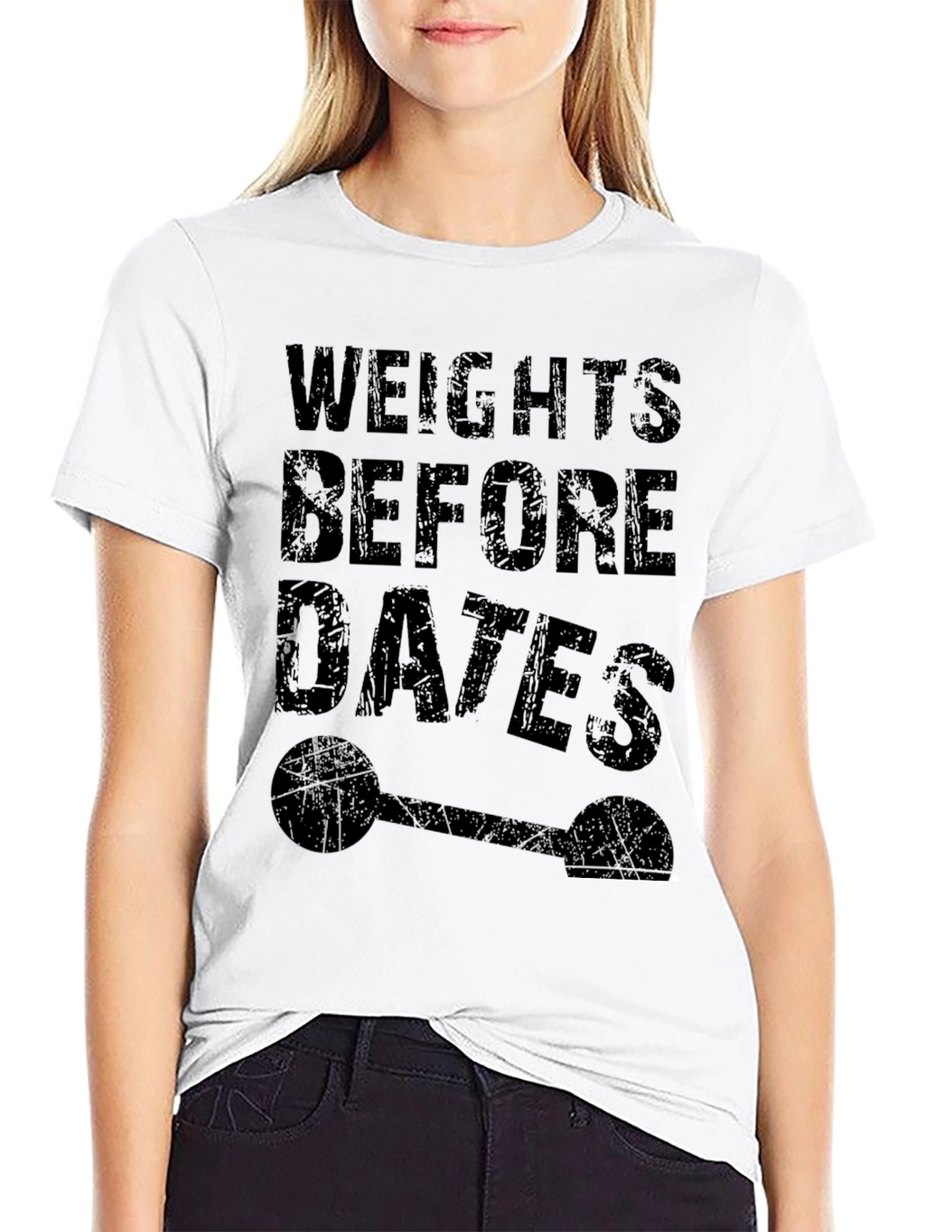 Weights Before Dates Funny Gym T-Shirt