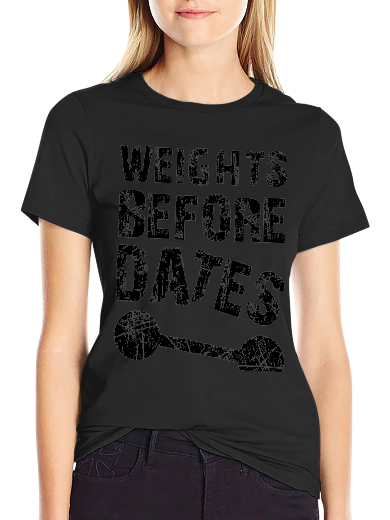 Weights Before Dates Funny Gym T-Shirt