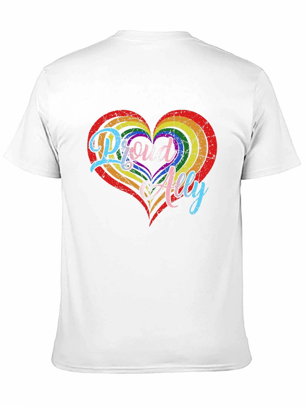 Proud Ally LGBTQ+ Heart T-Shirt