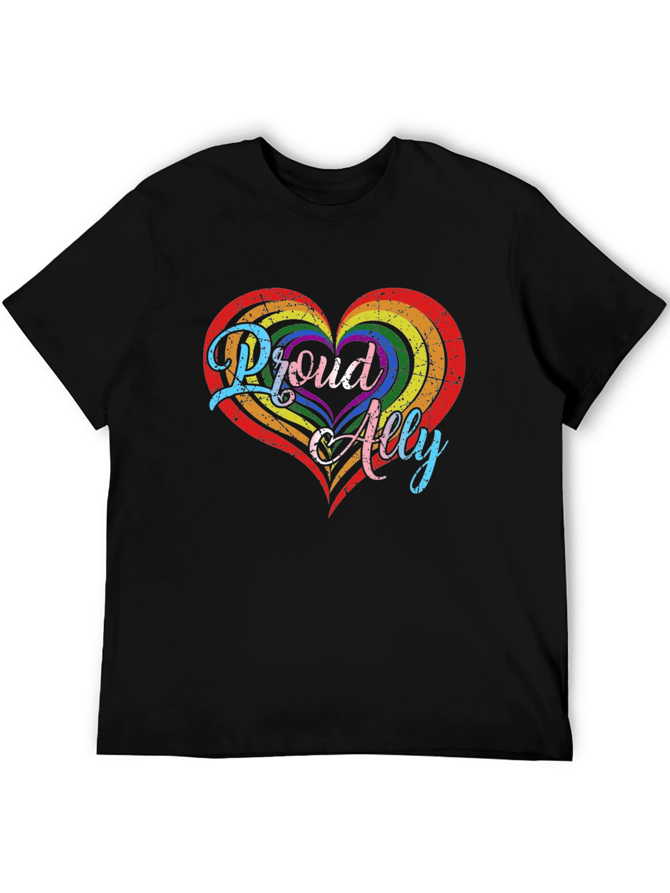 Proud Ally LGBTQ+ Heart T-Shirt