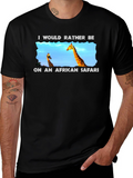 African Safari Giraffe Graphic T-Shirt