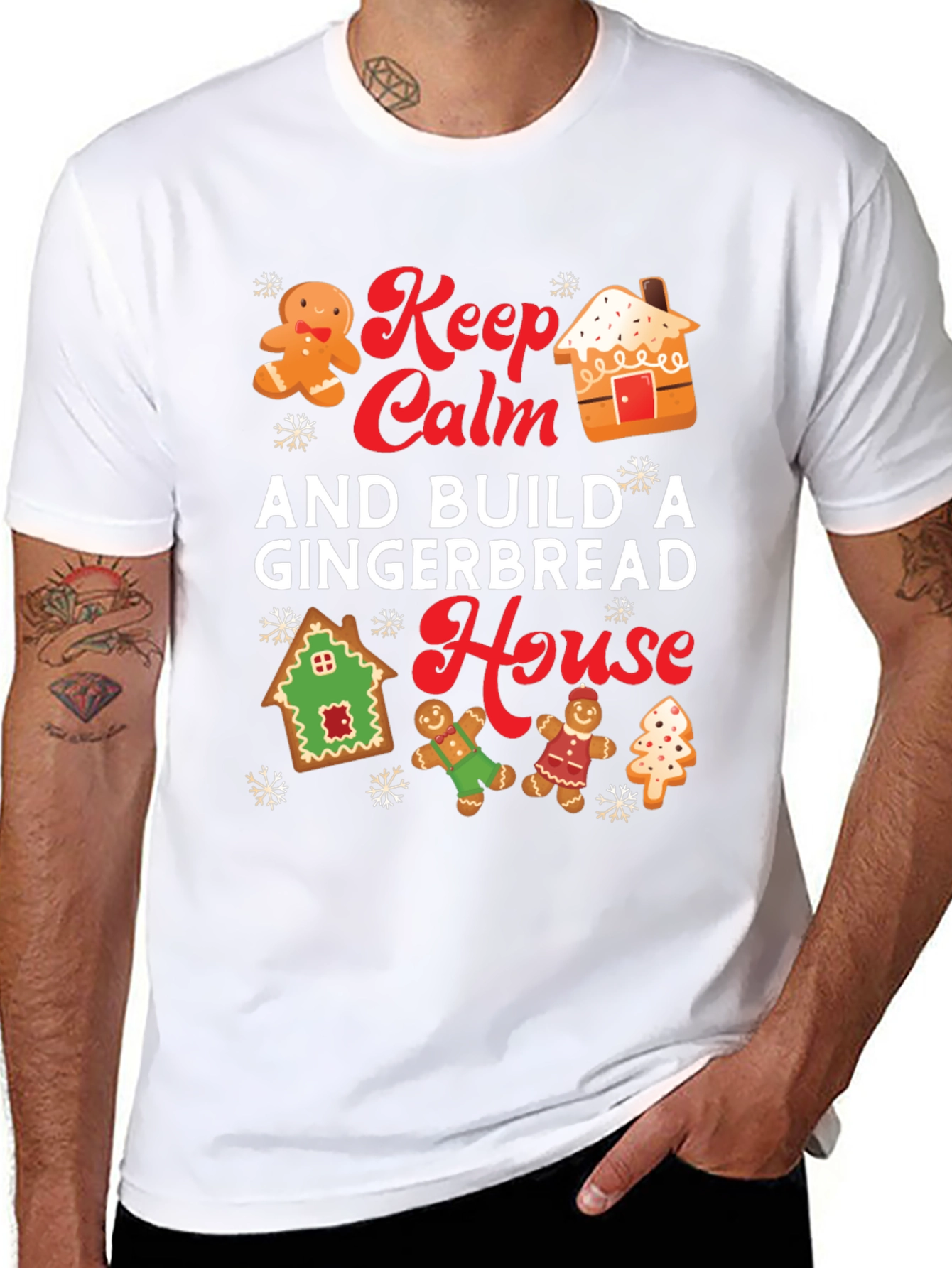 Keep Calm and Build a Gingerbread House T-Shirt