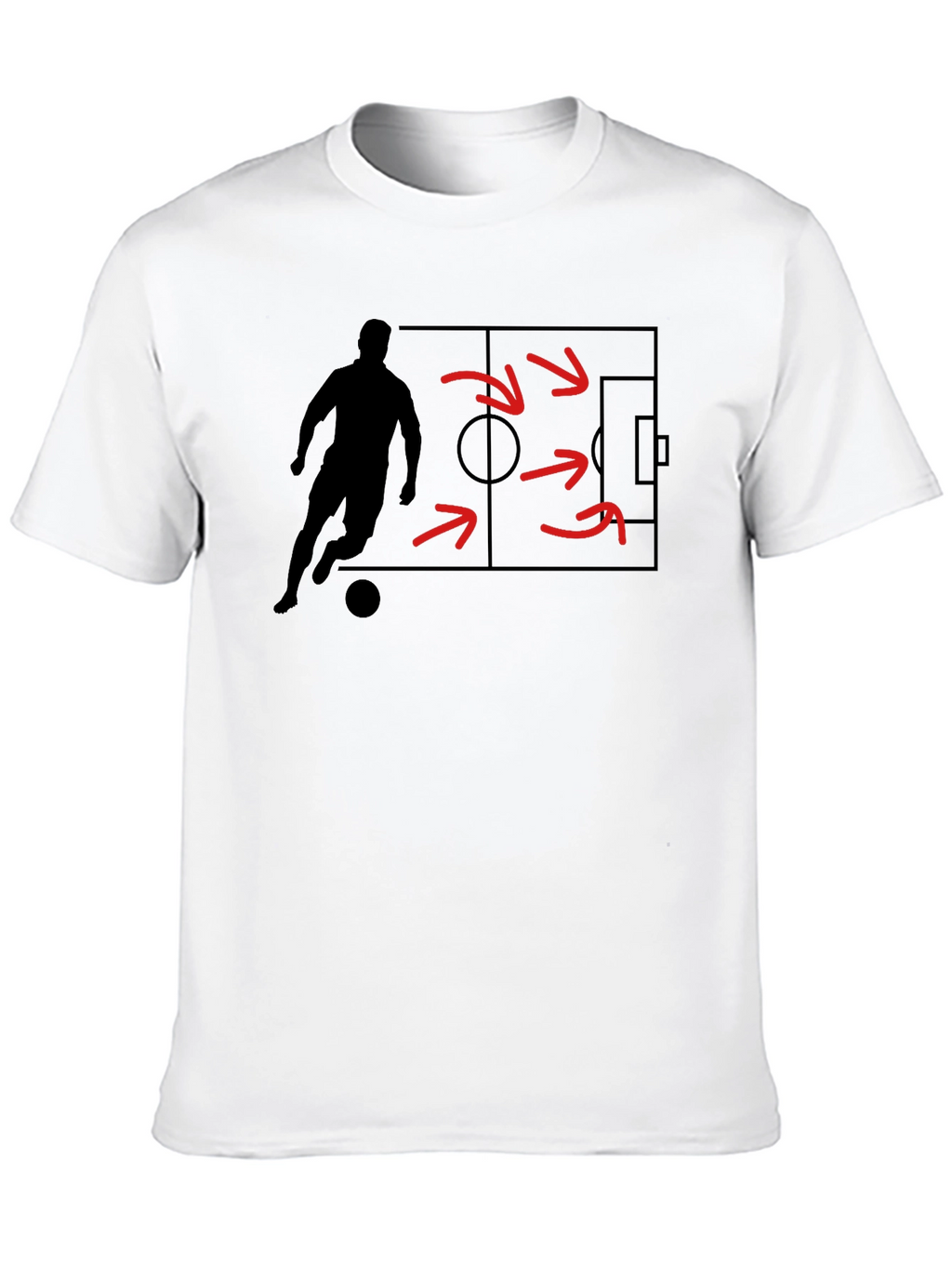 Soccer Strategy Graphic Tee - Black
