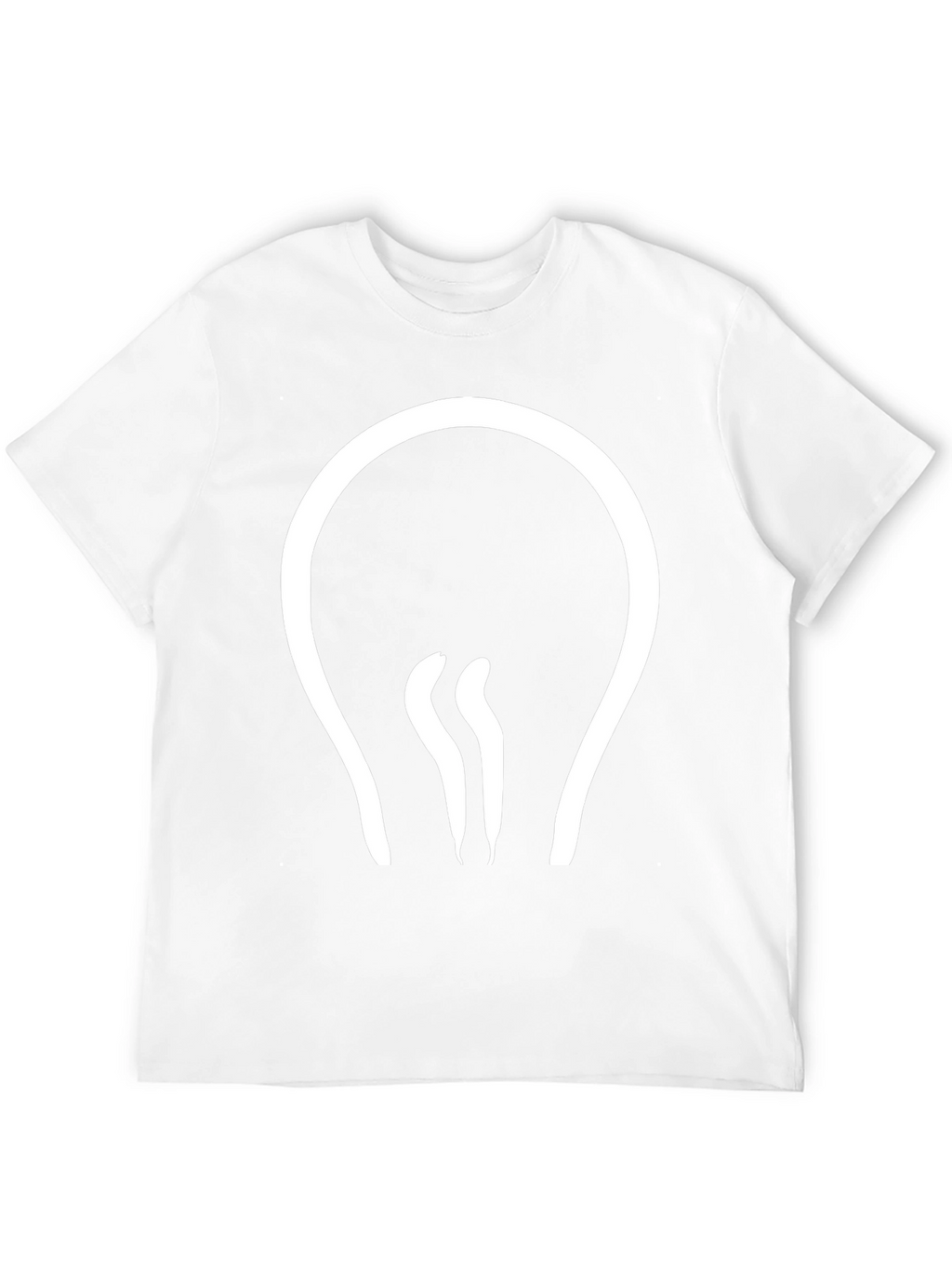 Modern Light Bulb Graphic Tee - Black