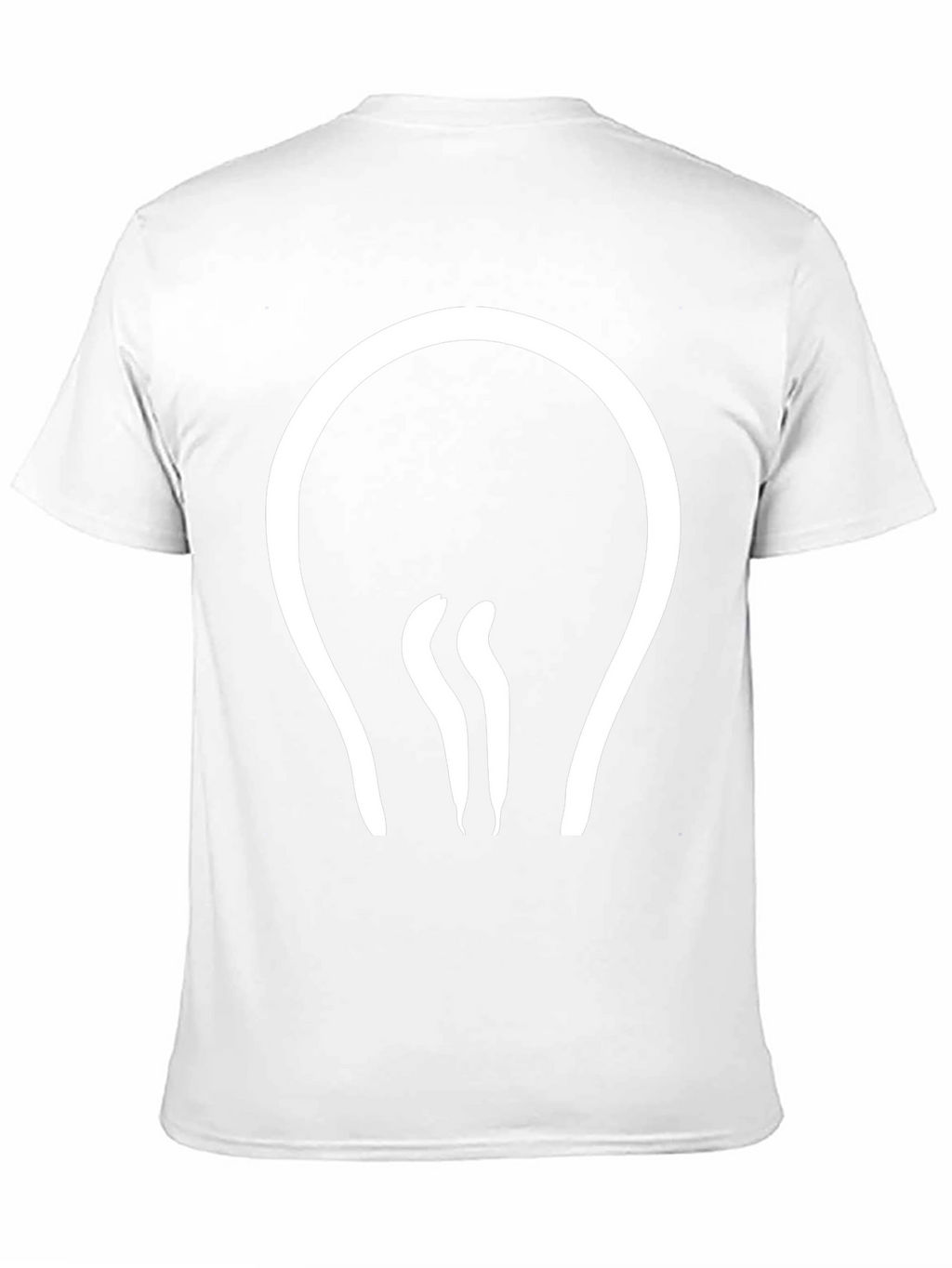 Modern Light Bulb Graphic Tee - Black