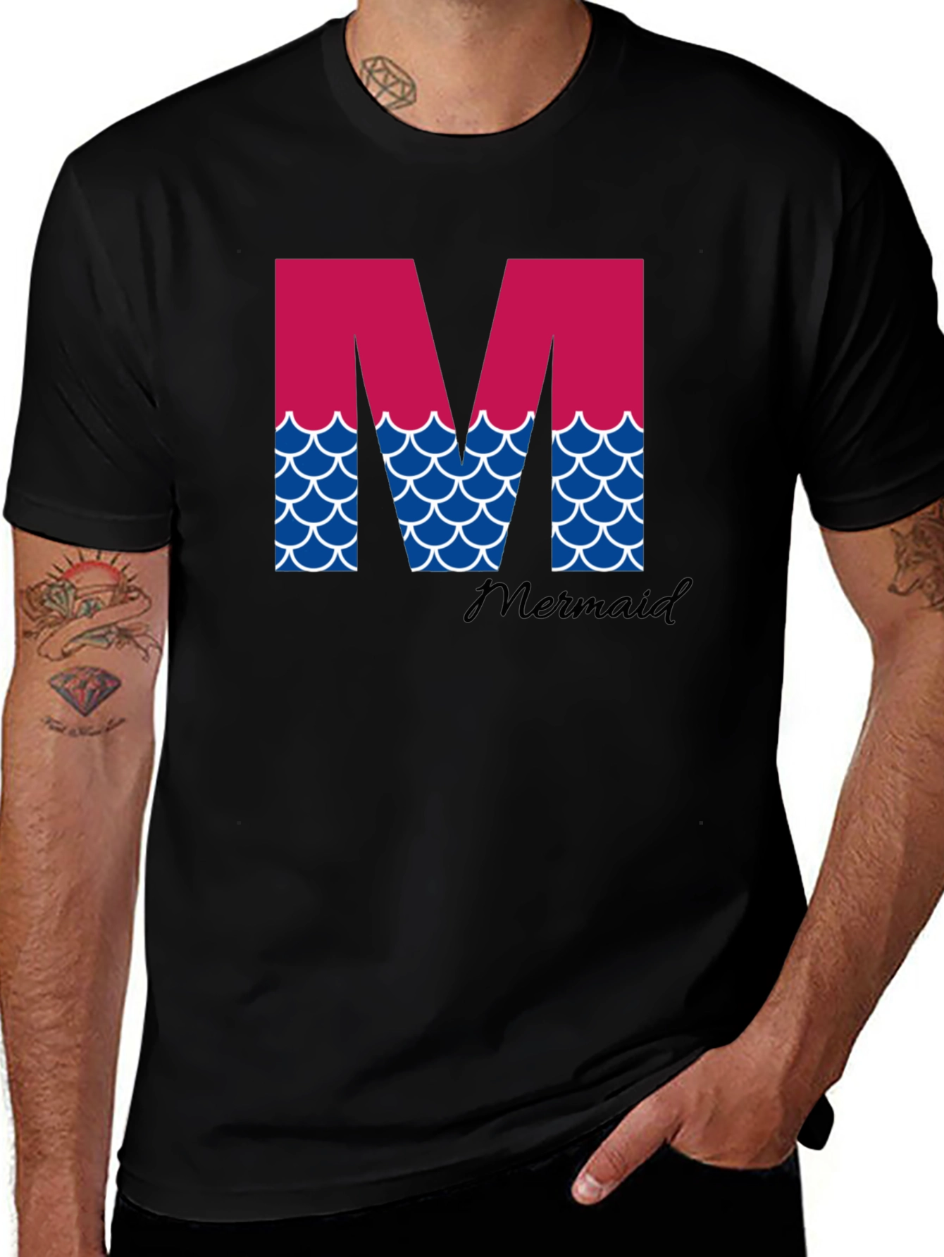 Mermaid Initial M T-Shirt