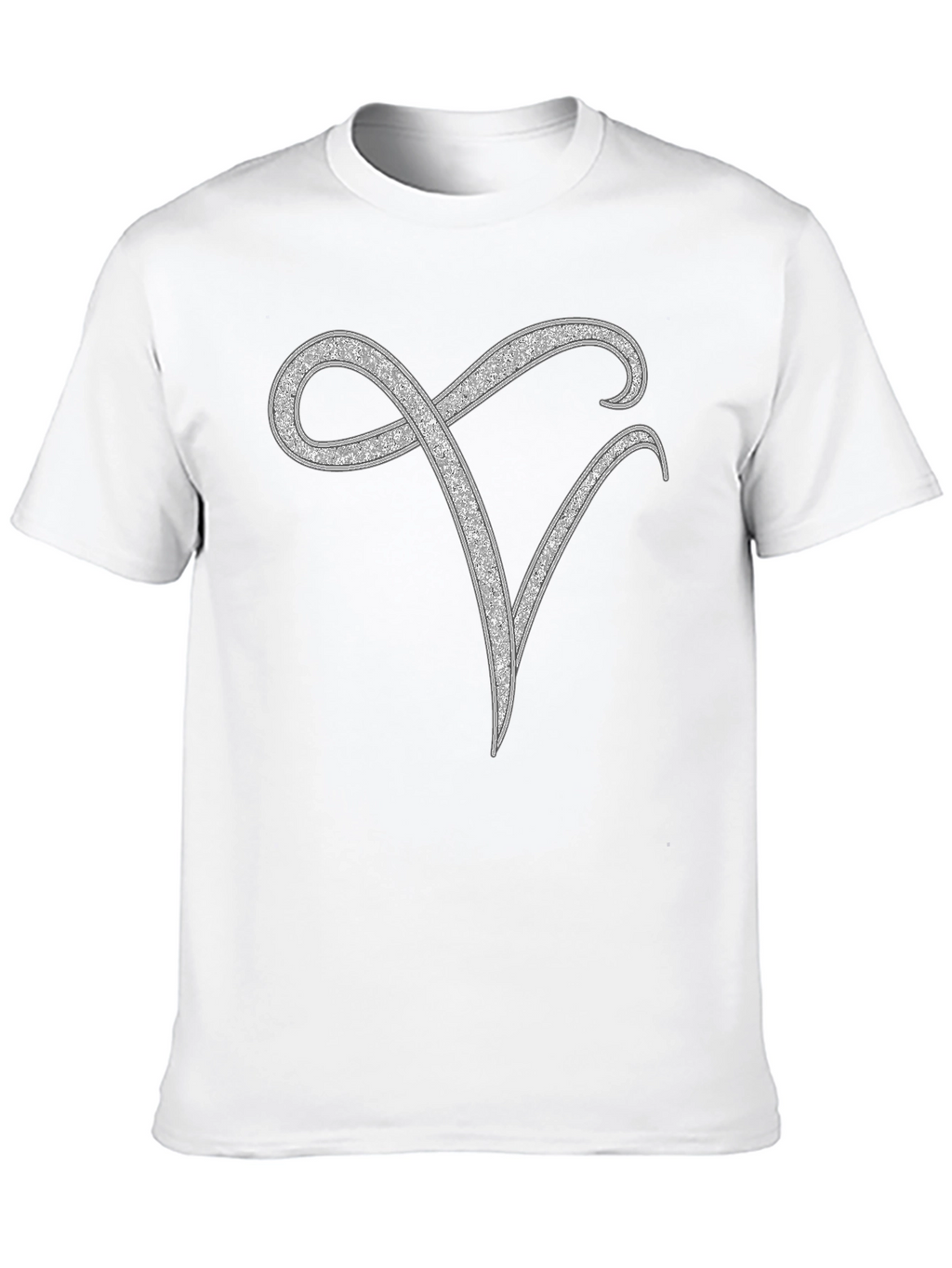 Elegant Monogram V Black T-Shirt