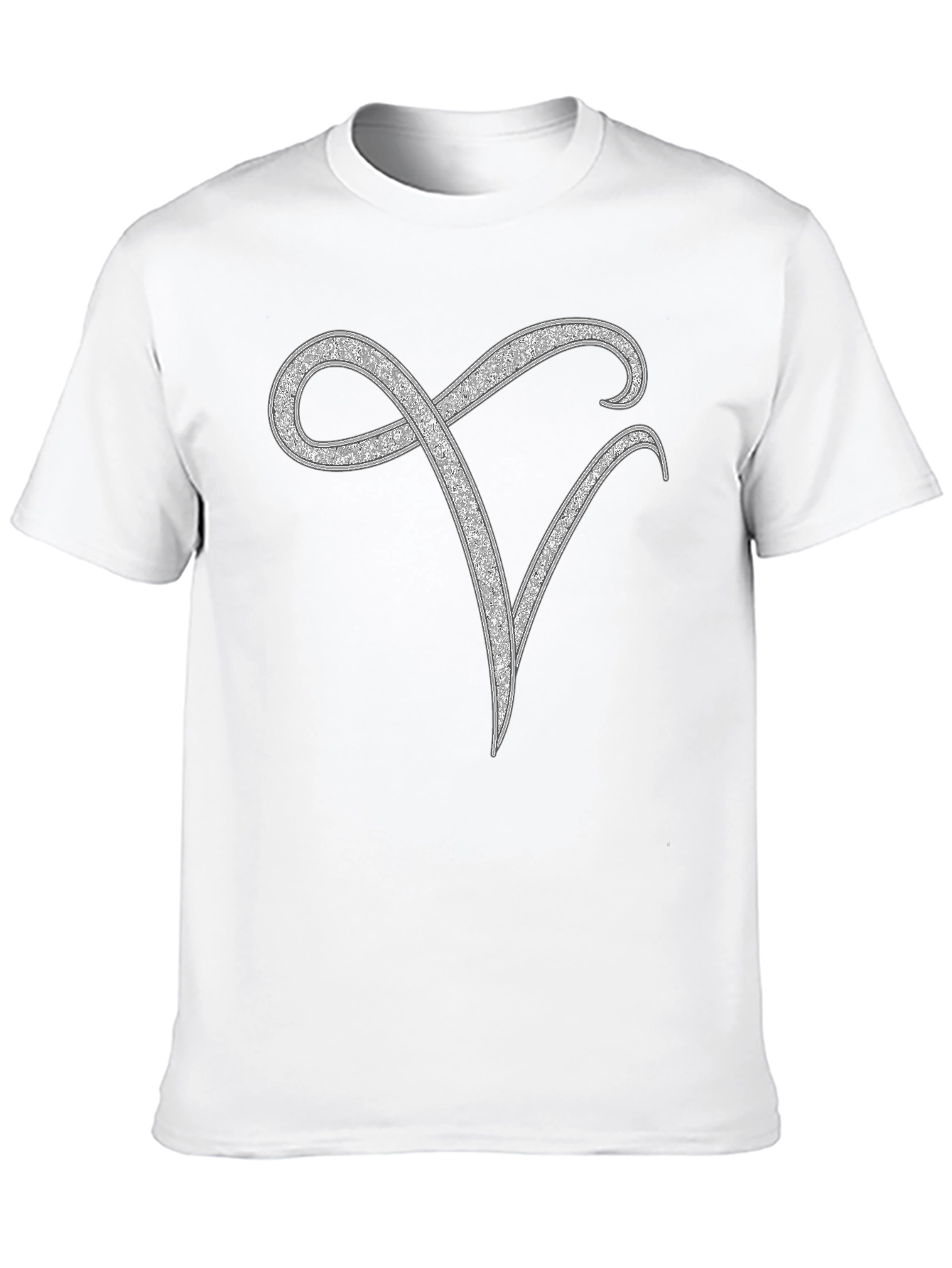 Elegant Monogram V Black T-Shirt