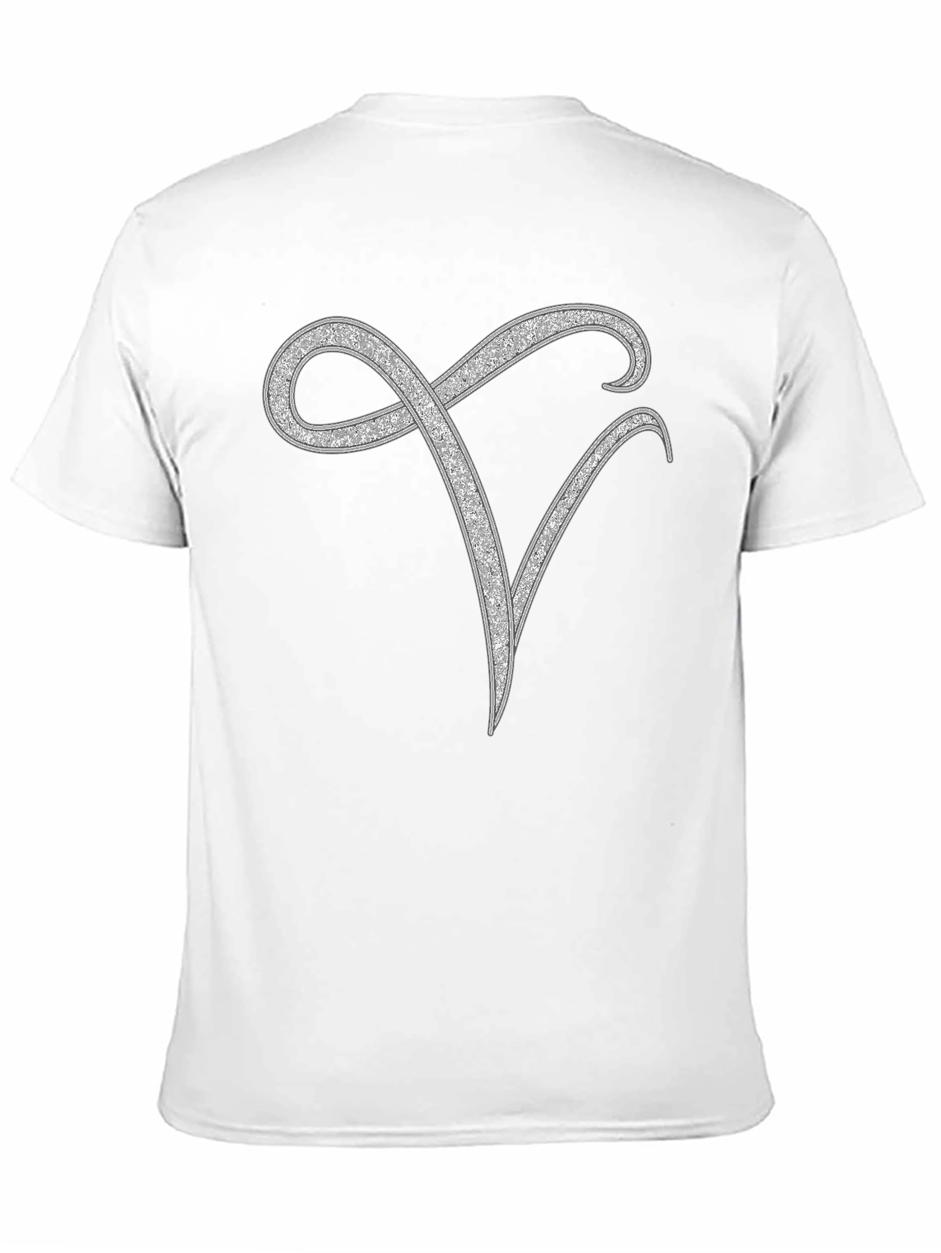 Elegant Monogram V Black T-Shirt