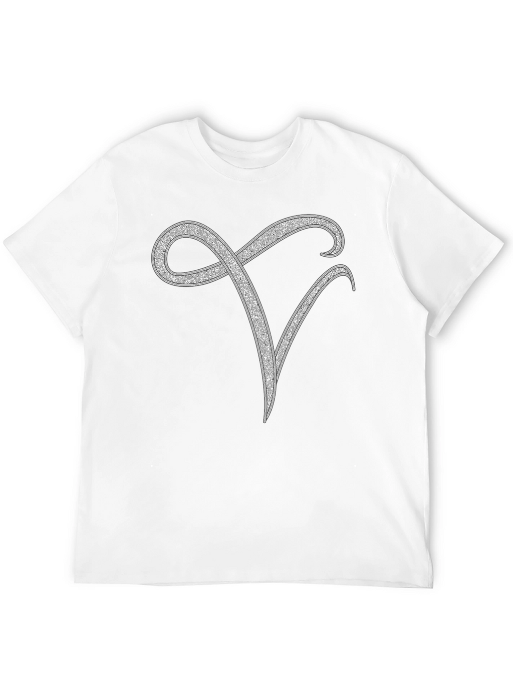 Elegant Monogram V Black T-Shirt