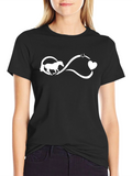 Horse Lover Infinity Heart Tee