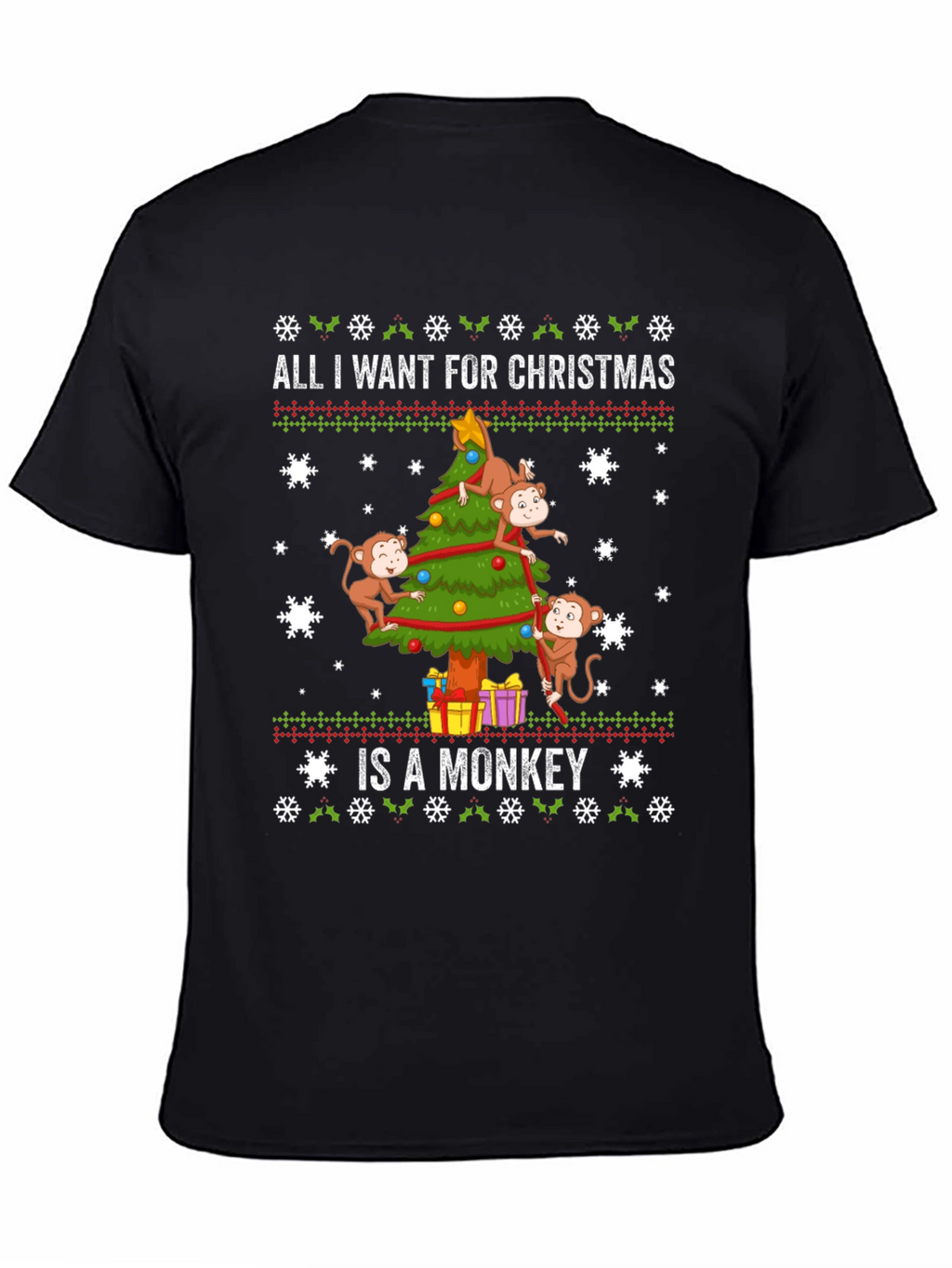 Monkey Christmas T-Shirt