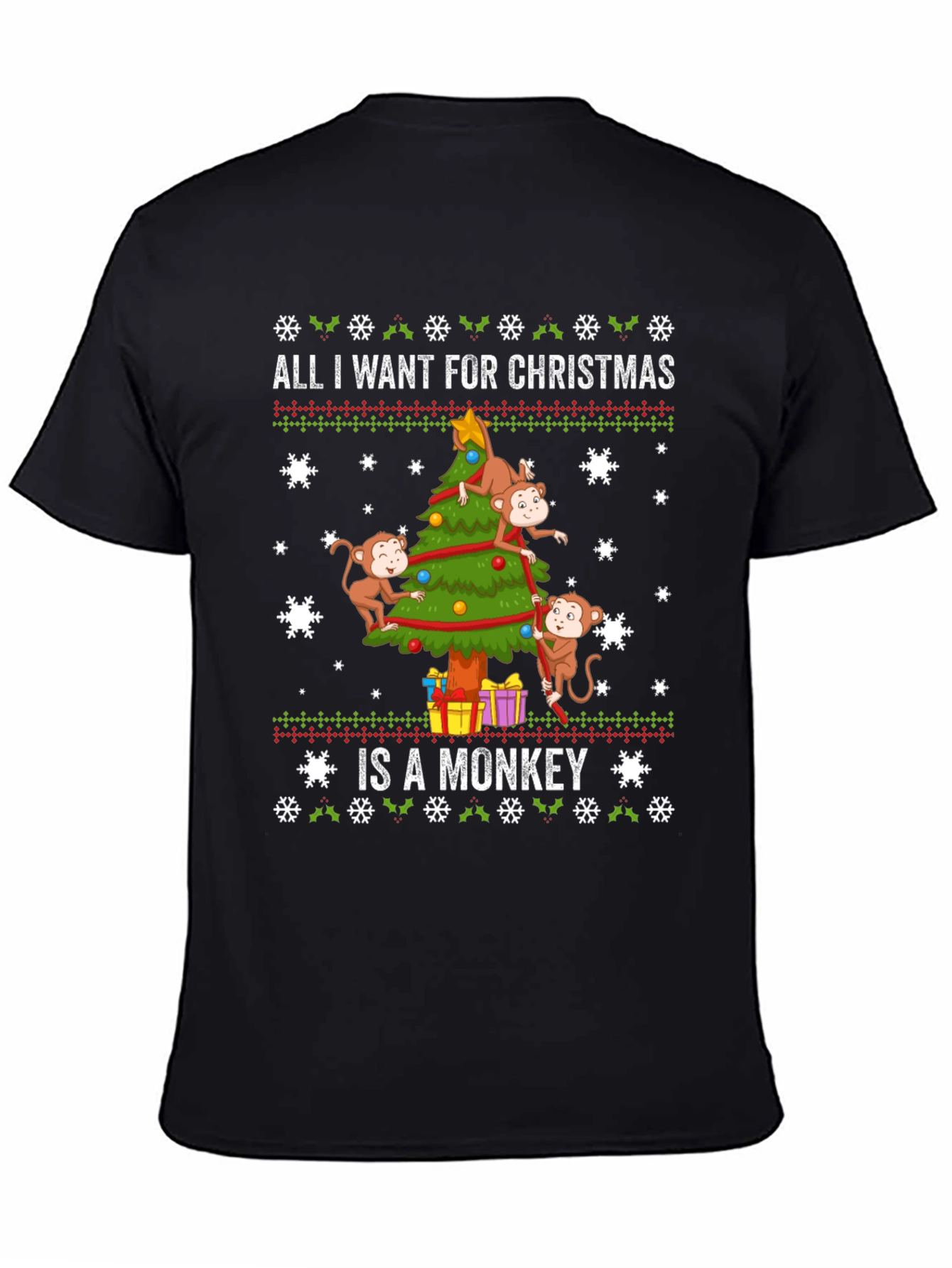 Monkey Christmas T-Shirt