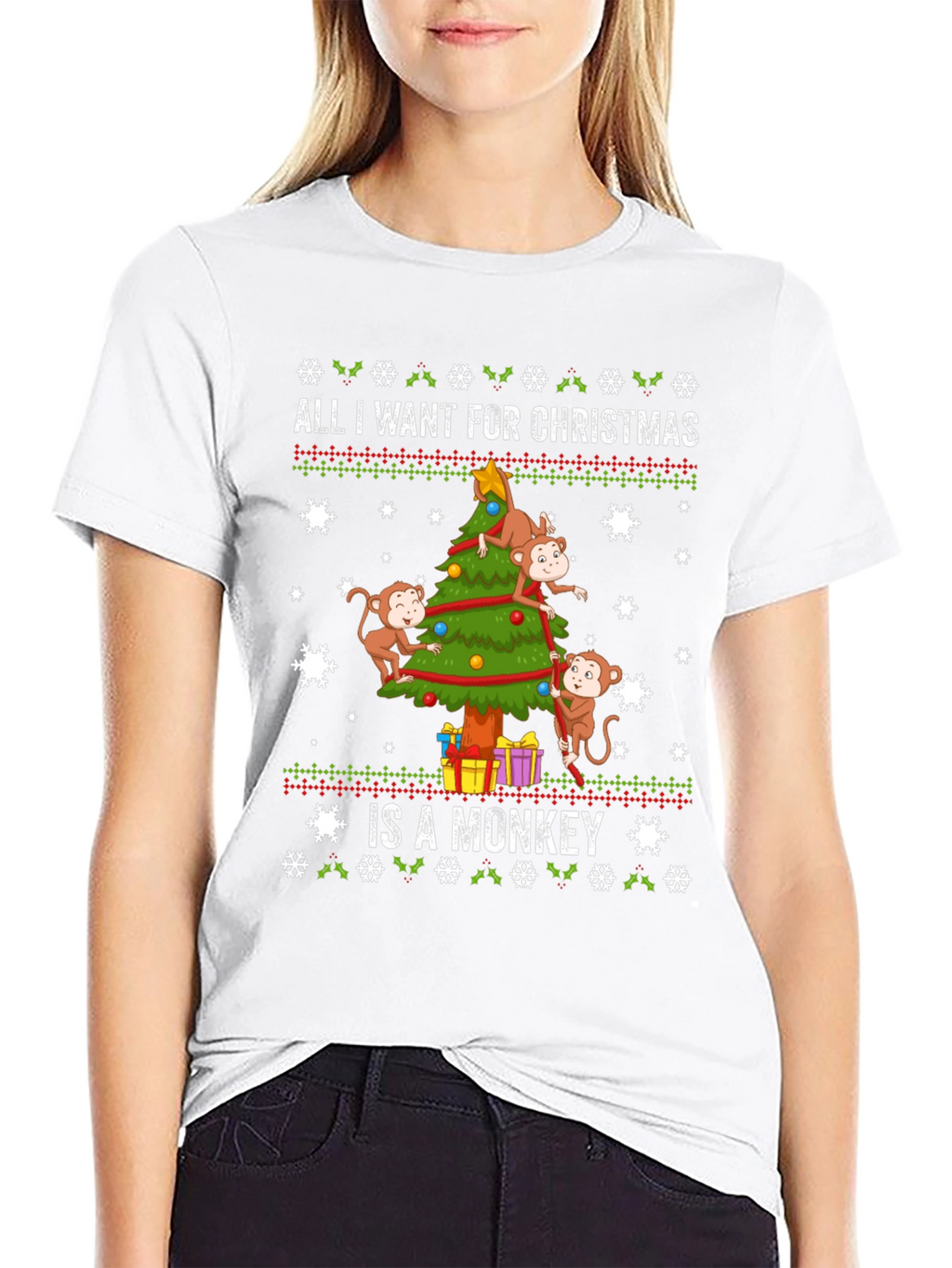 Monkey Christmas T-Shirt