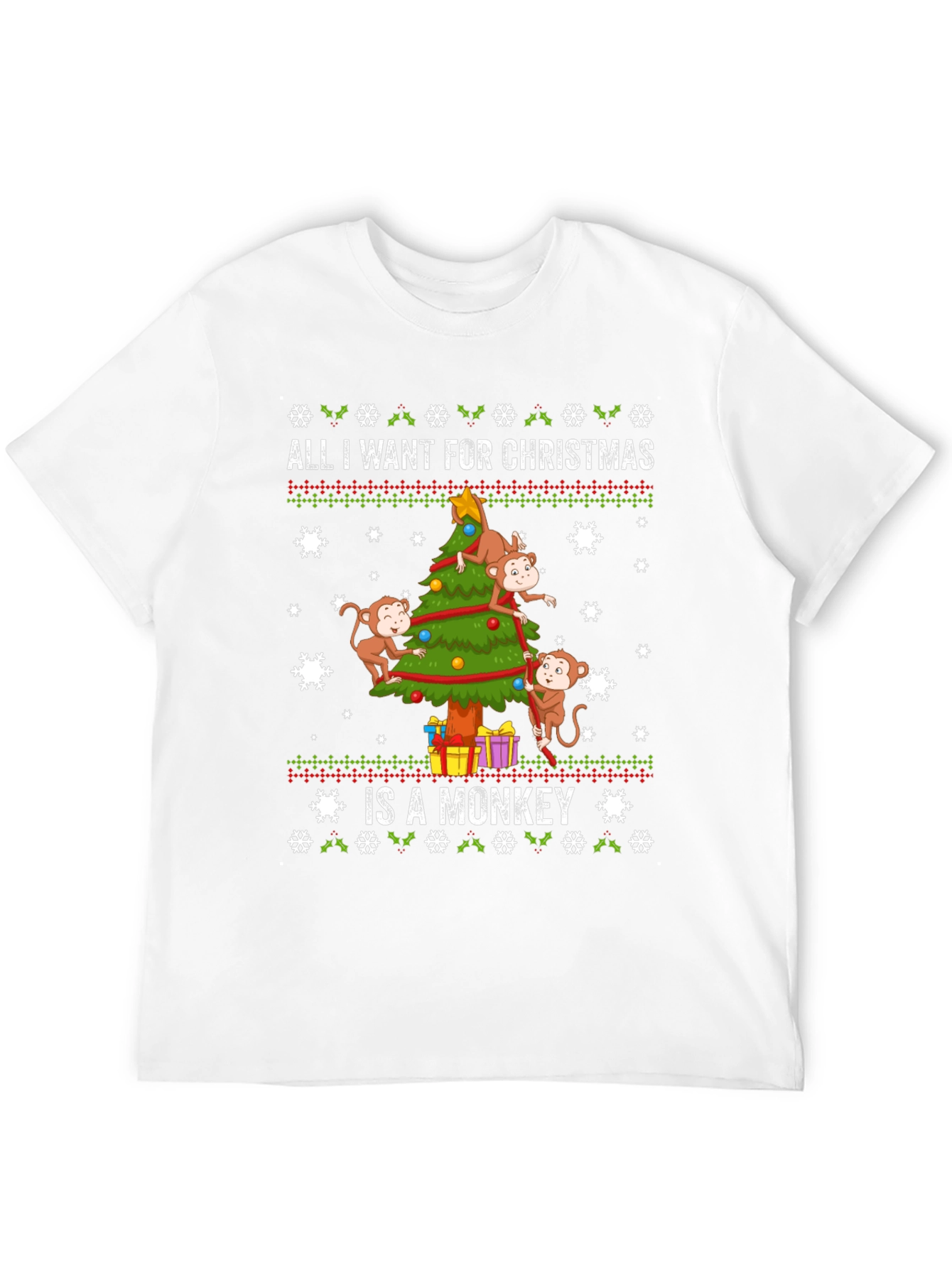 Monkey Christmas T-Shirt