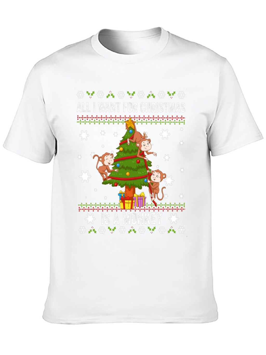Monkey Christmas T-Shirt