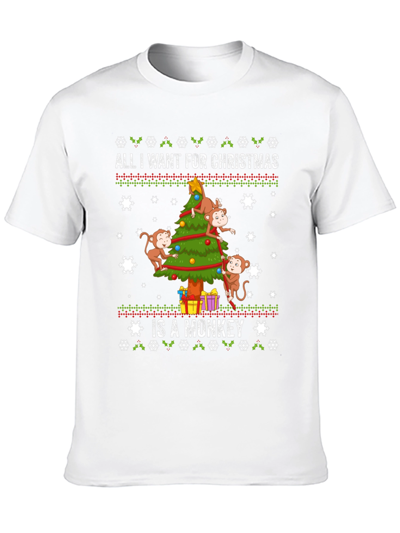 Monkey Christmas T-Shirt