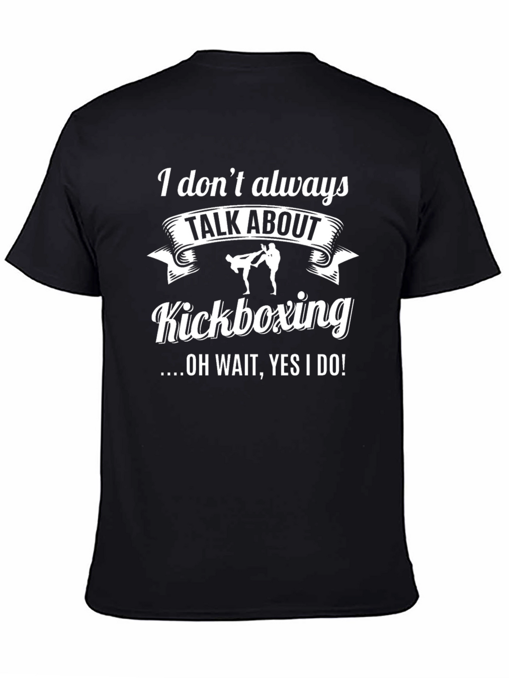 Kickboxing Graphic Tee - Black Cotton Blend