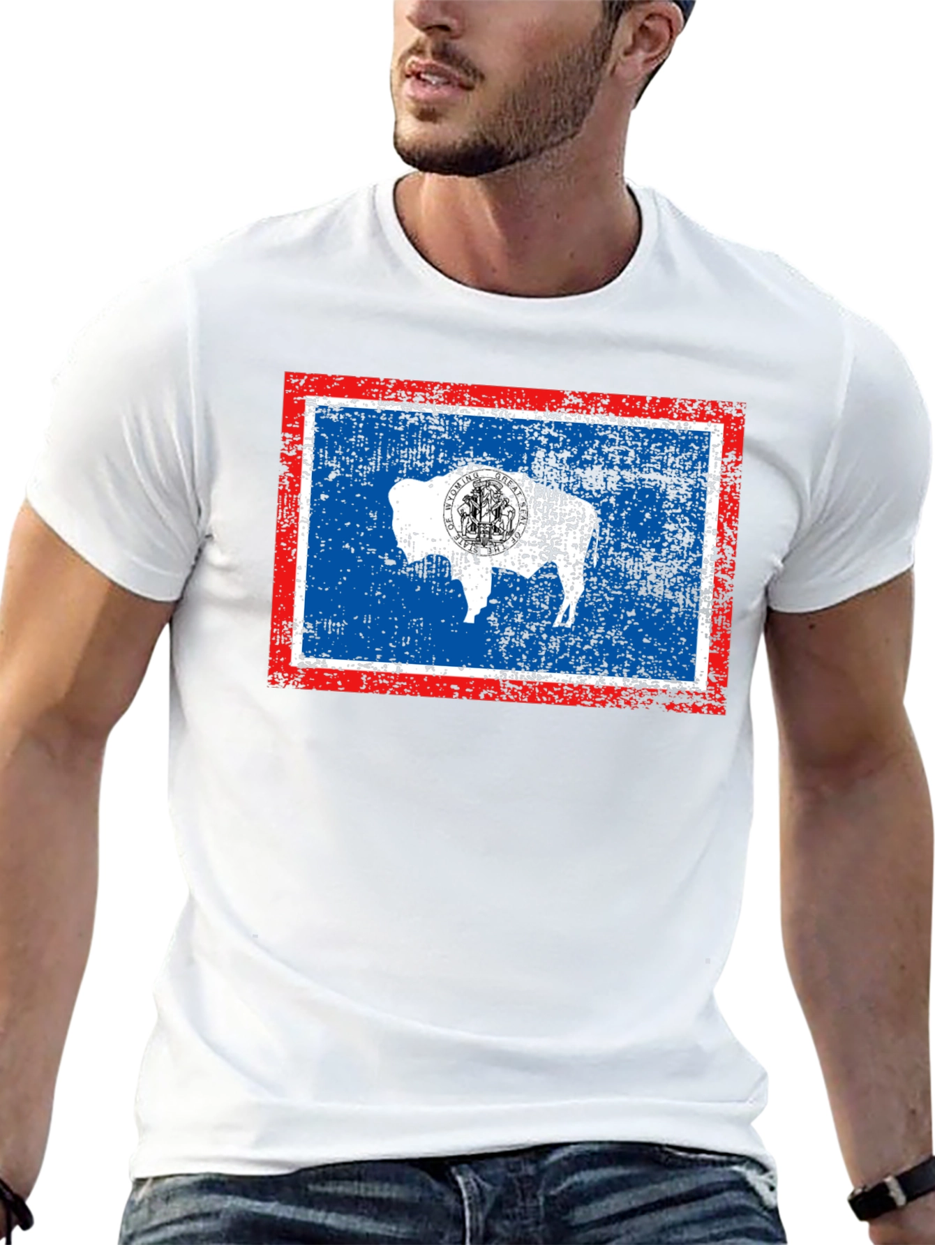 Wyoming Flag Graphic Tee