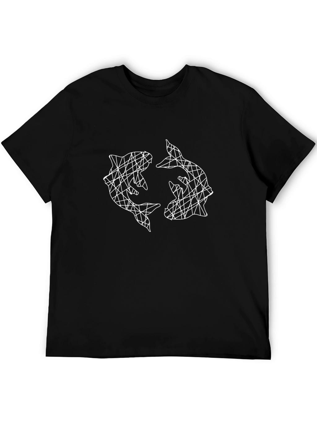 Geometric Dolphin Graphic Tee - Stylish & Unique Design