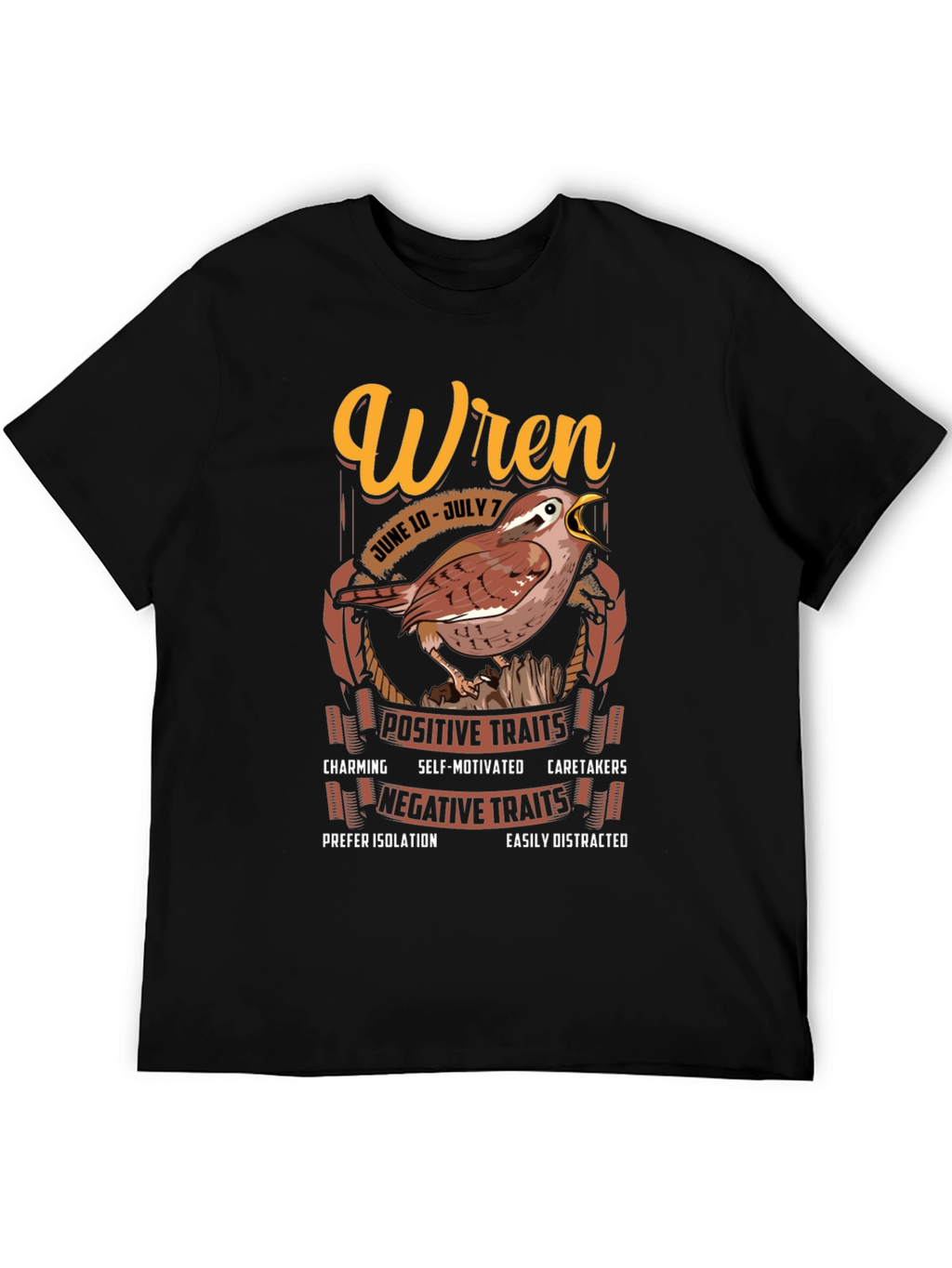 Wren Zodiac Sign T-shirt