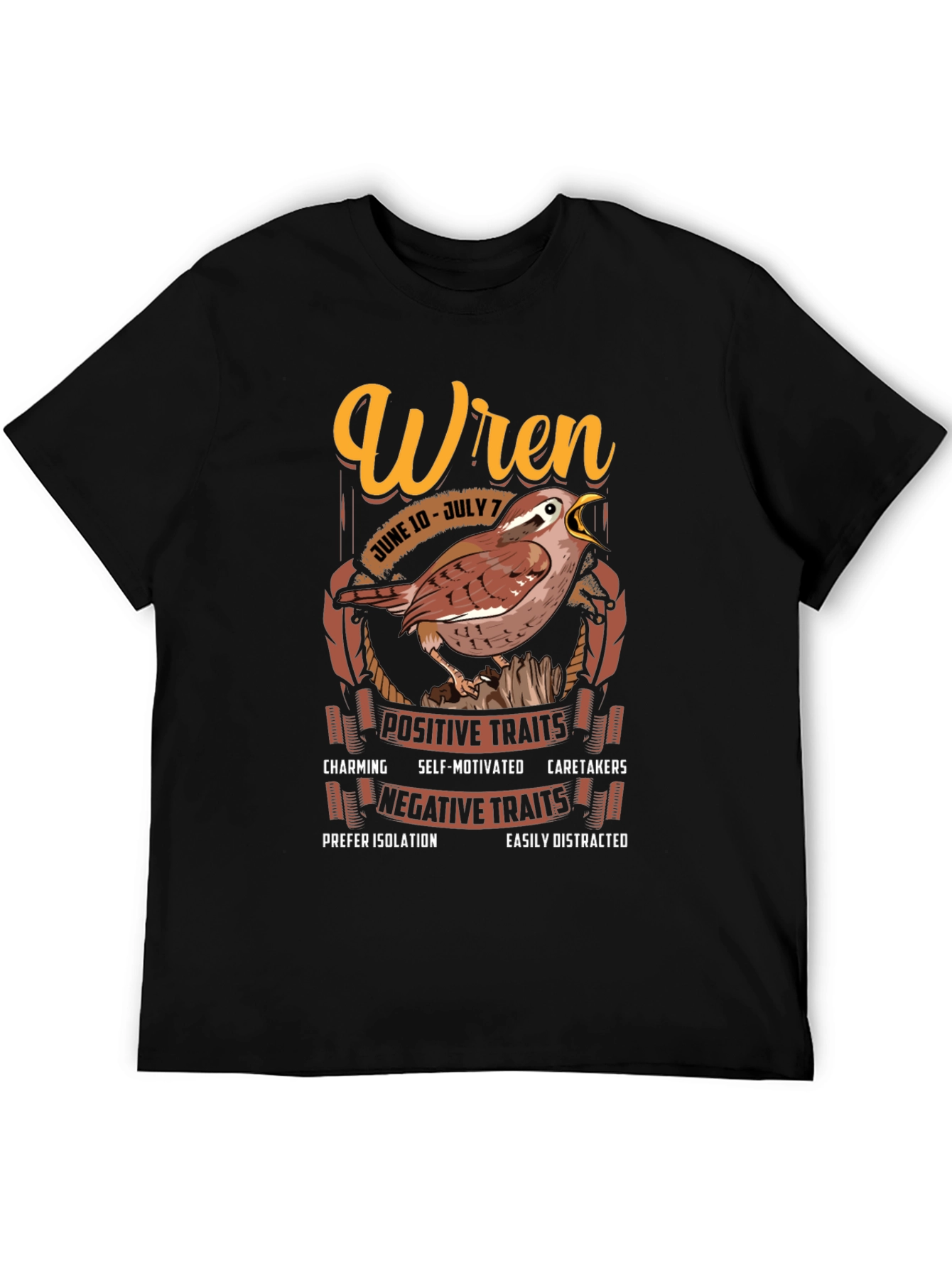 Wren Zodiac Sign T-shirt