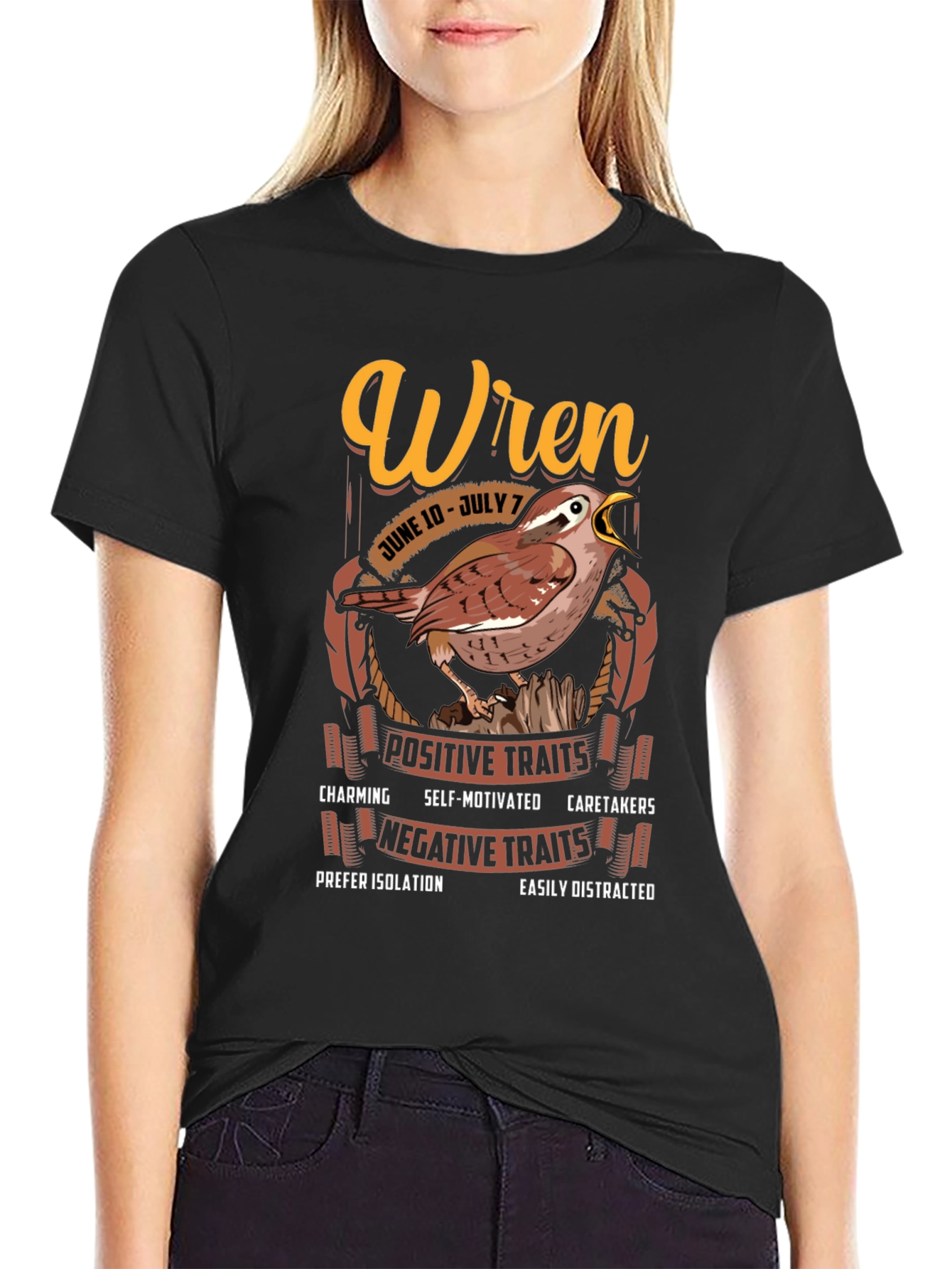 Wren Zodiac Sign T-shirt
