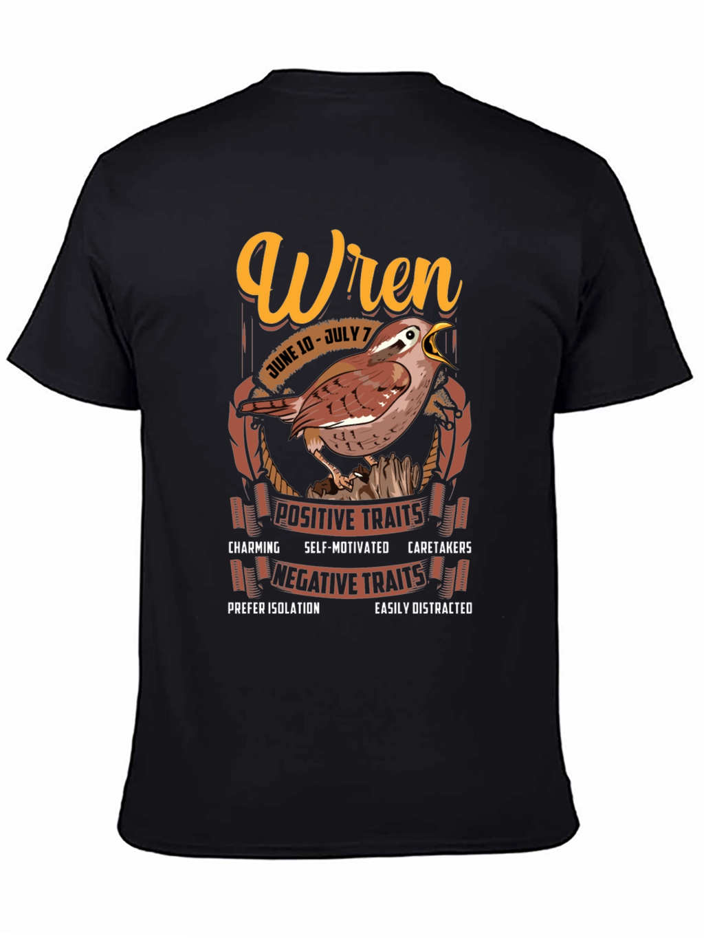 Wren Zodiac Sign T-shirt