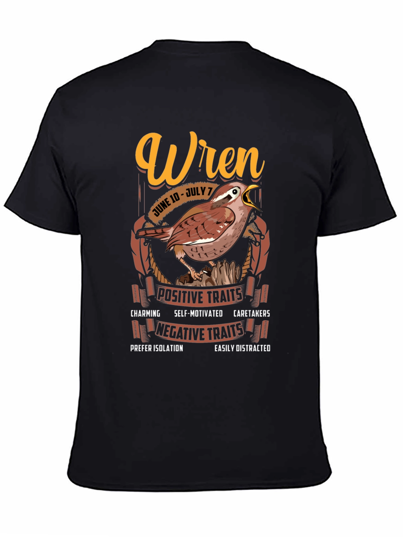 Wren Zodiac Sign T-shirt