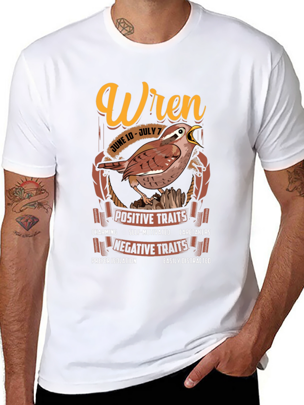 Wren Zodiac Sign T-shirt