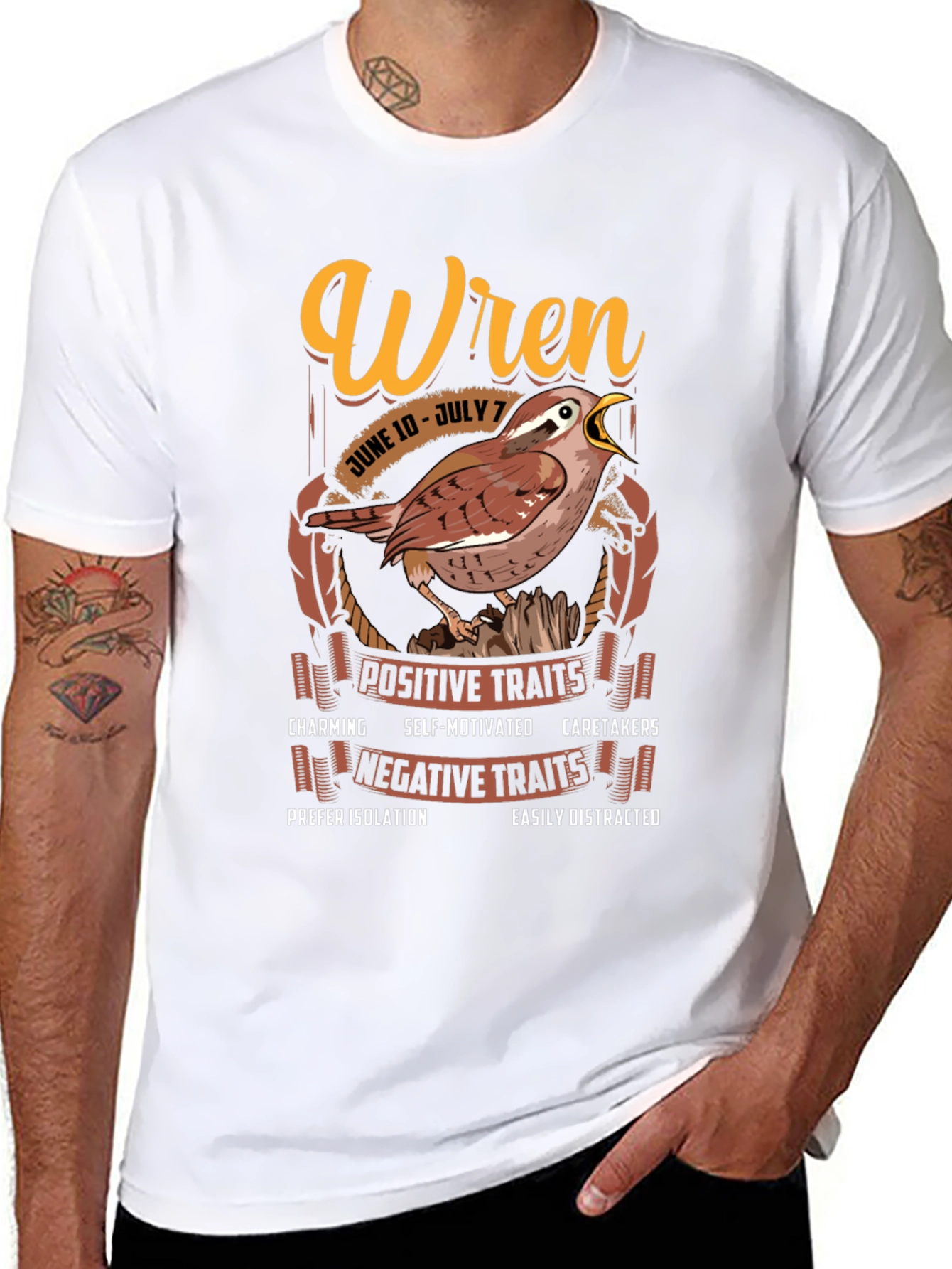 Wren Zodiac Sign T-shirt