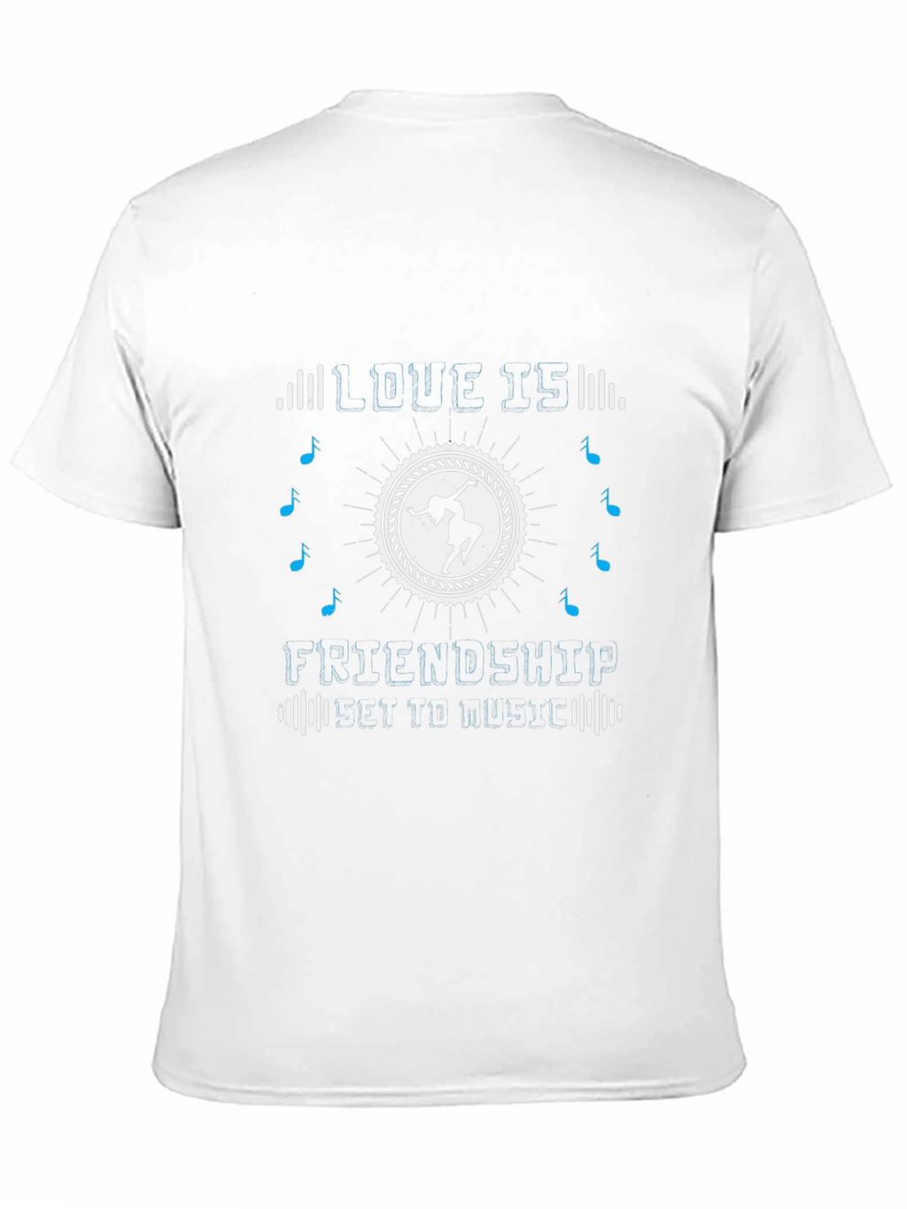 Love Is Friendship Party to Music Graphic T-Shirt