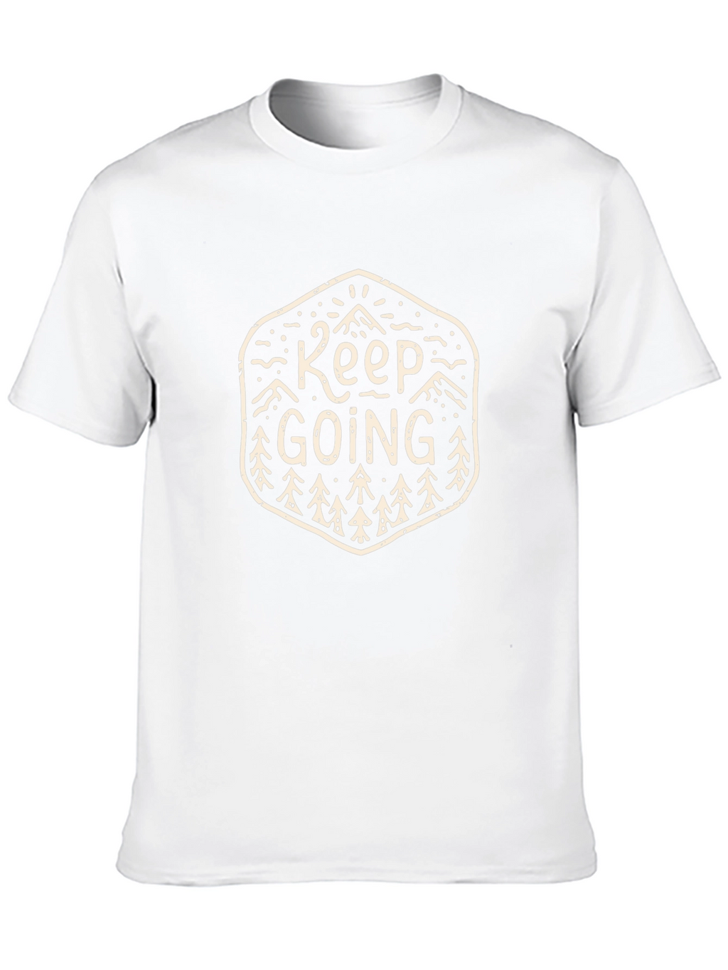 Keep Going Black Graphic T-Shirt
