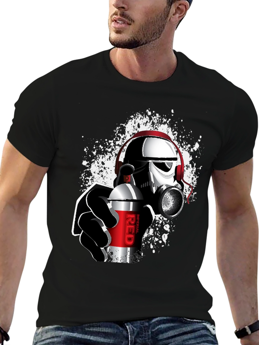 Stormtrooper Graffiti T-Shirt: Star Wars Inspired Streetwear